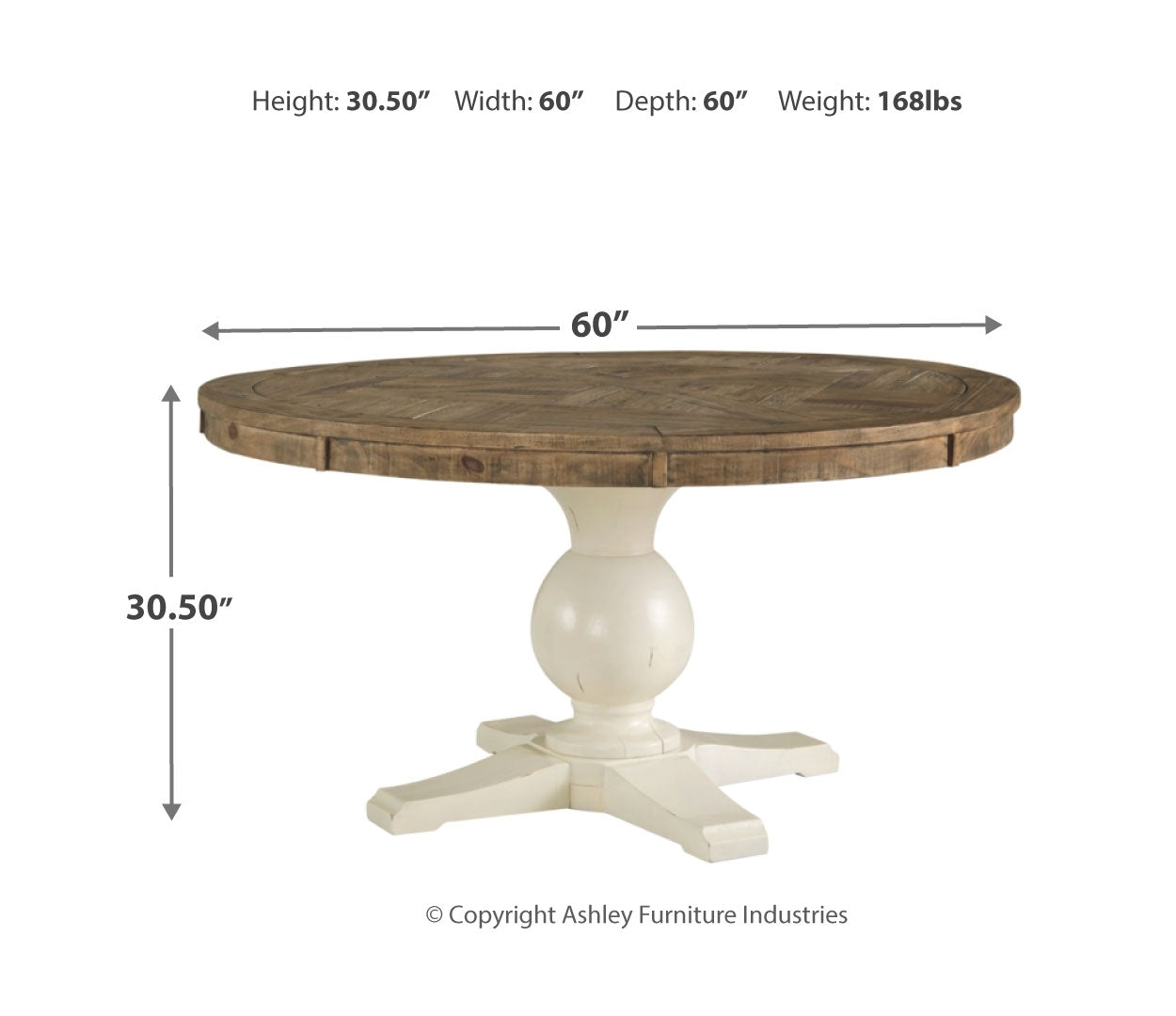 Grindleburg Dining Table and 2 Chairs