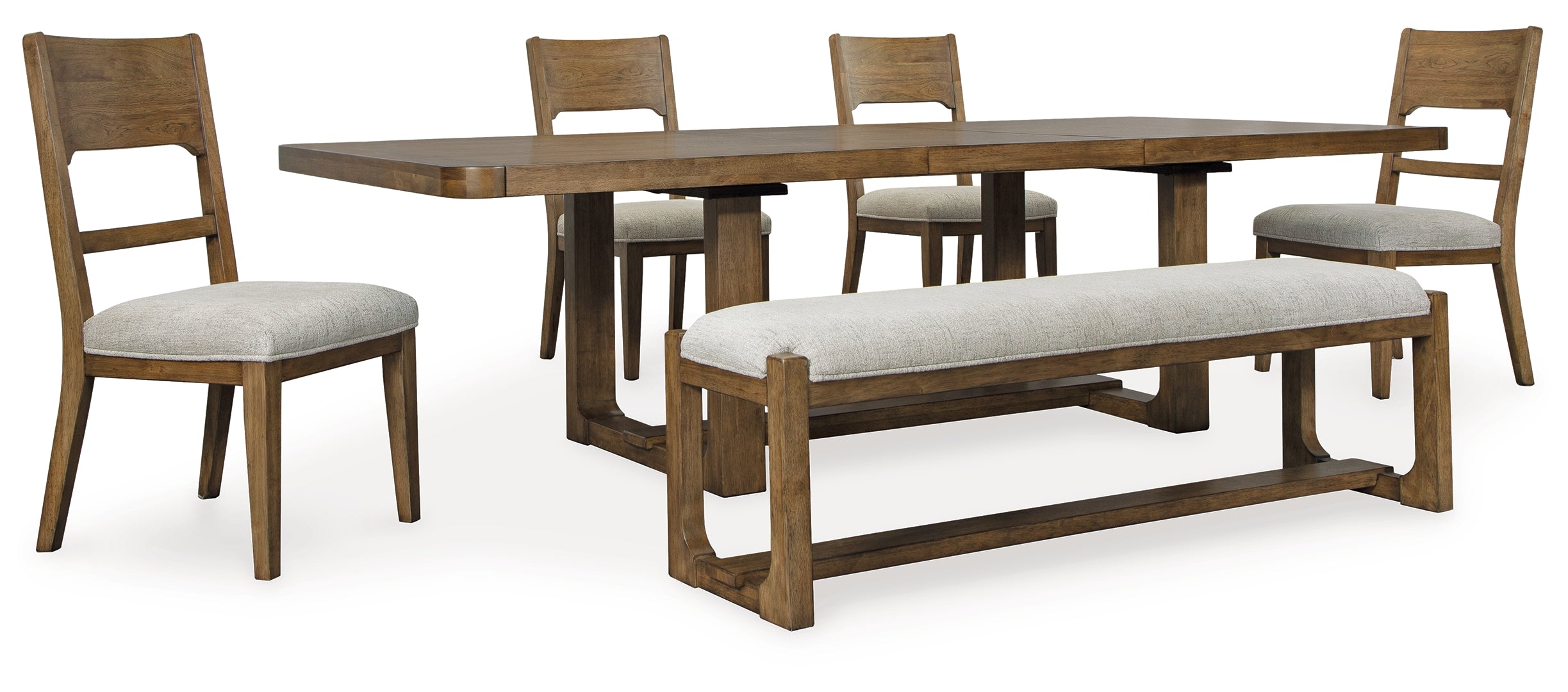 Cabalynn Dining Table and 4 Chairs and Bench