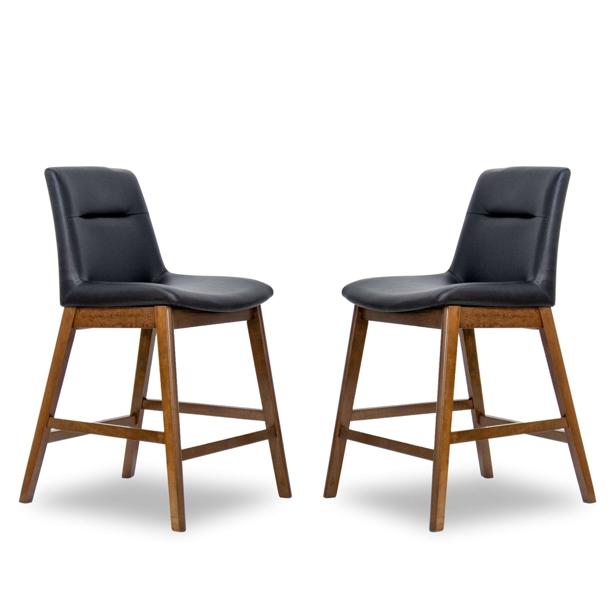 Danilo Counter Stool Black Leather