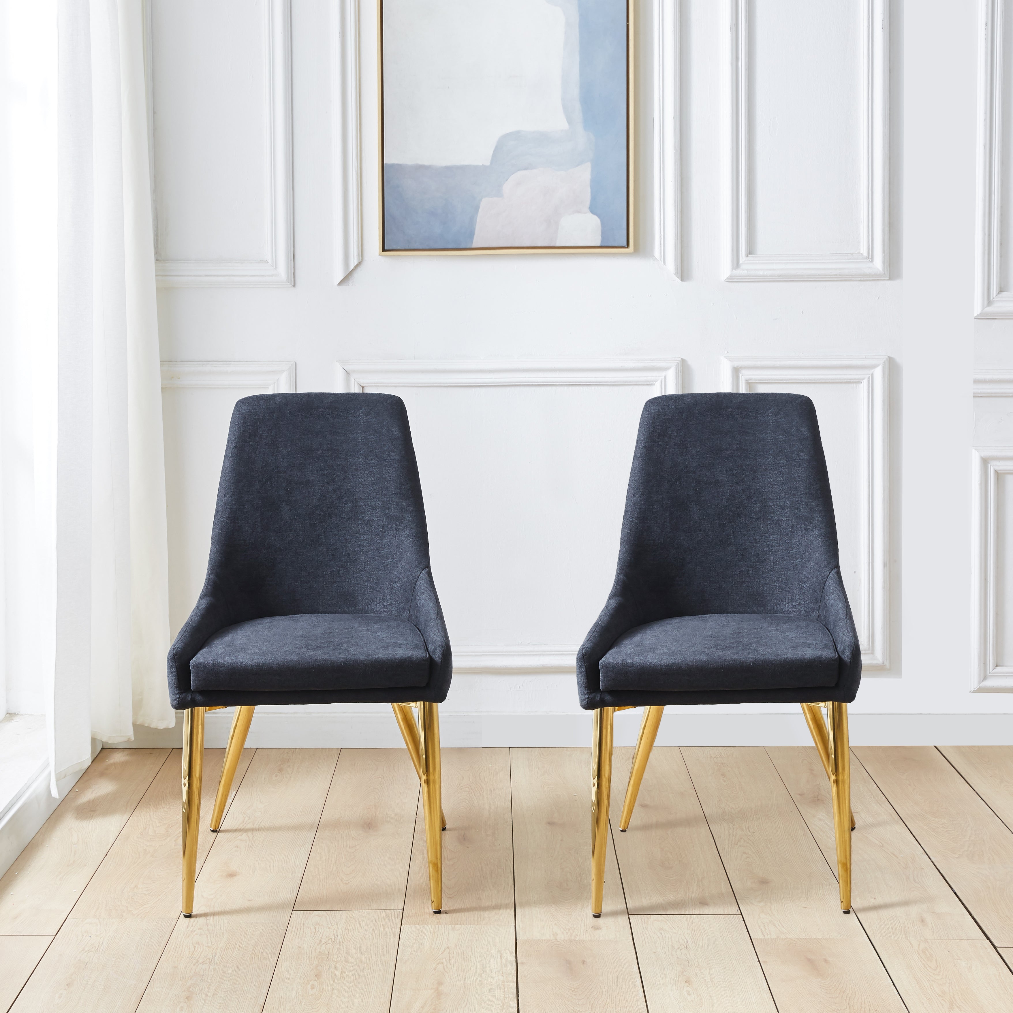 Orren Dining Chairs Black Set of 2