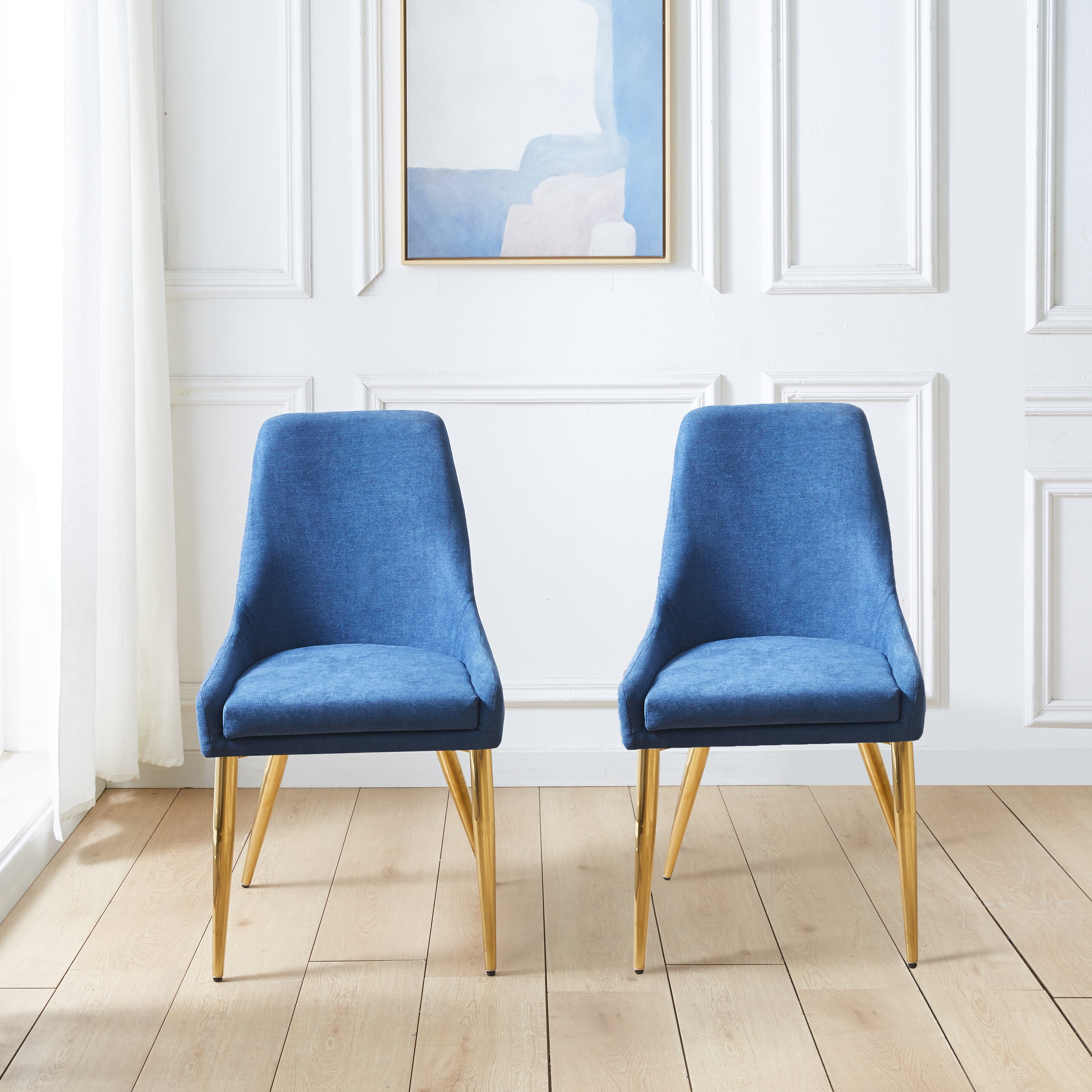 Orren Dining Chairs Blue Set of 2