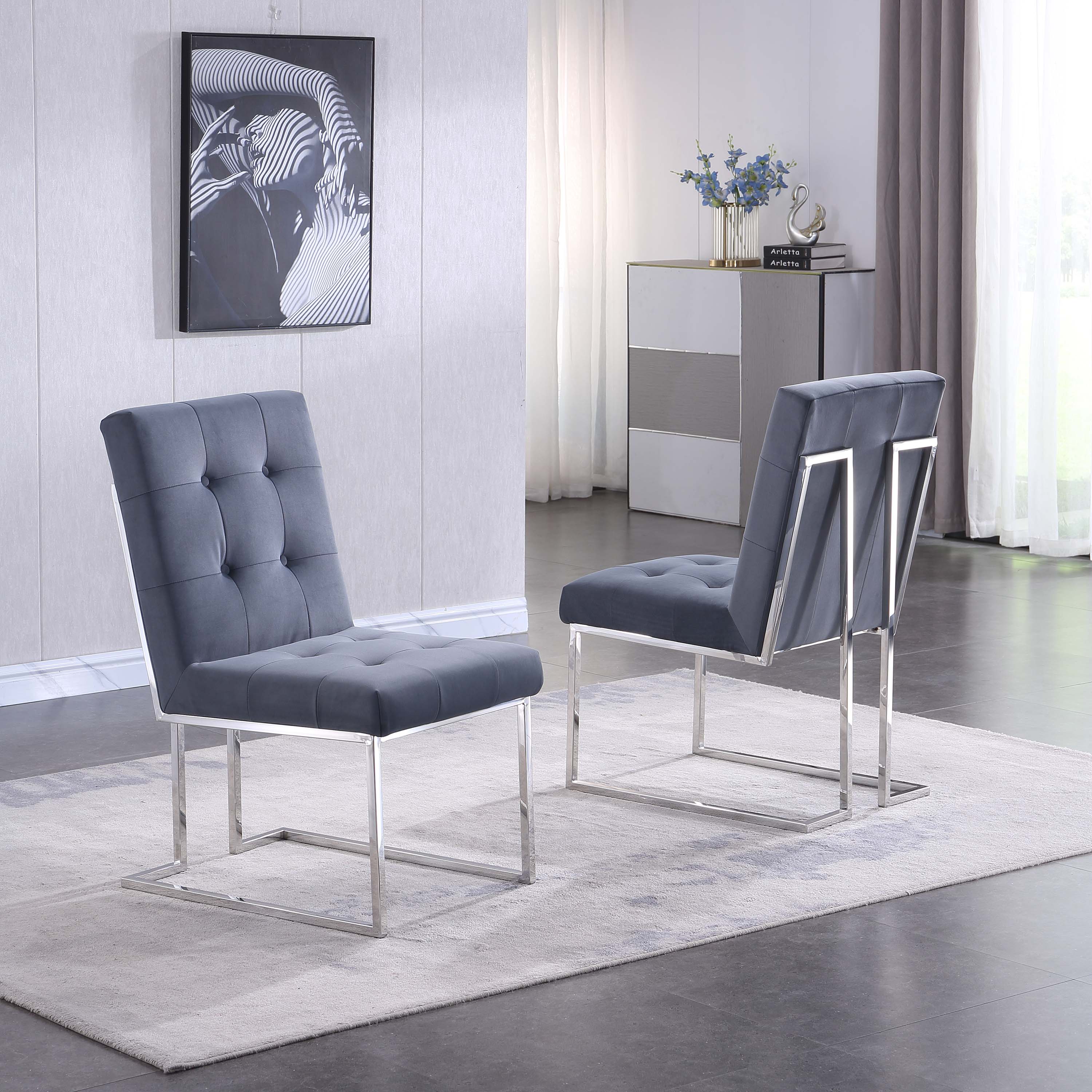Chesmore Dining Chair Grey Set of 2