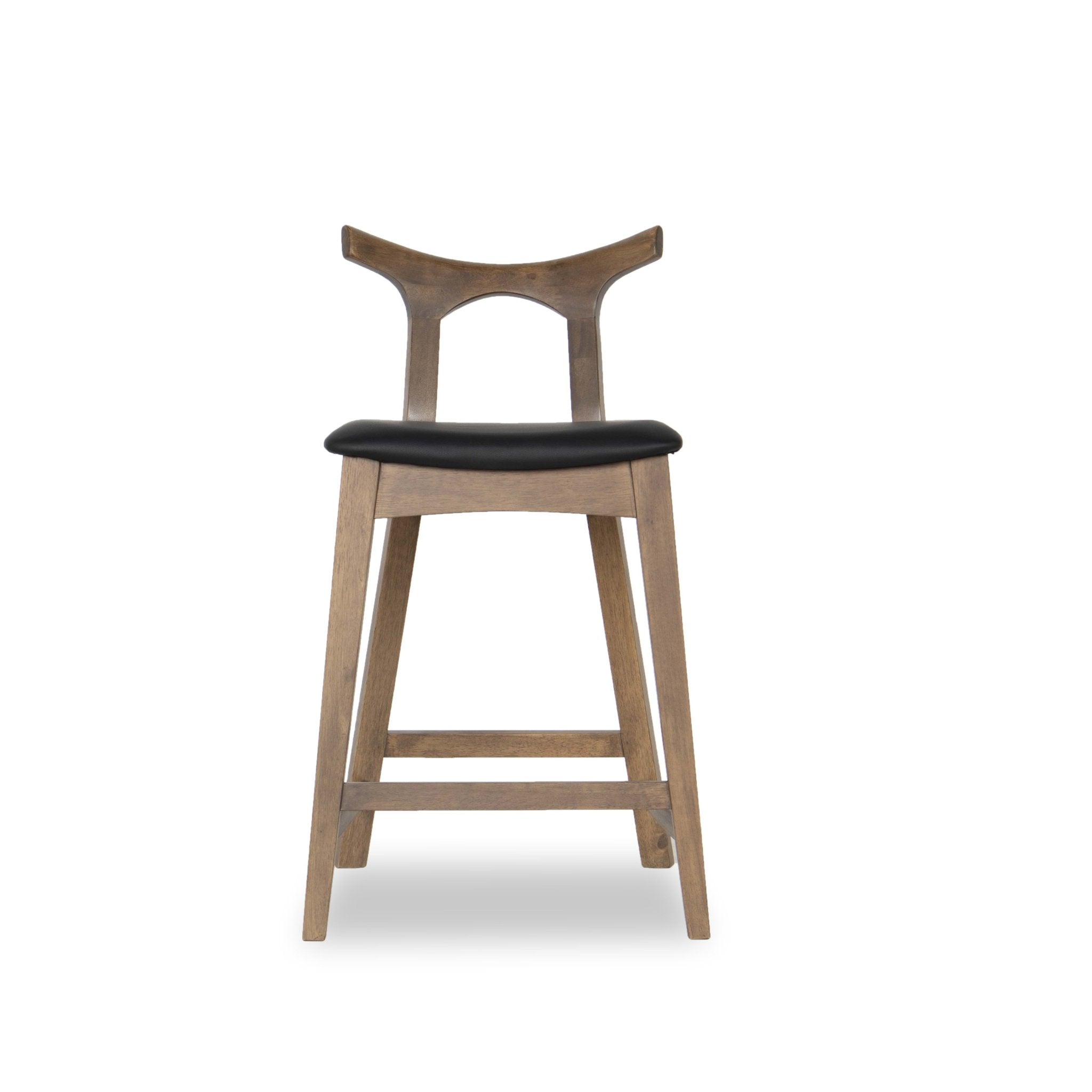 Dora Bar Stool 29" Black Leather