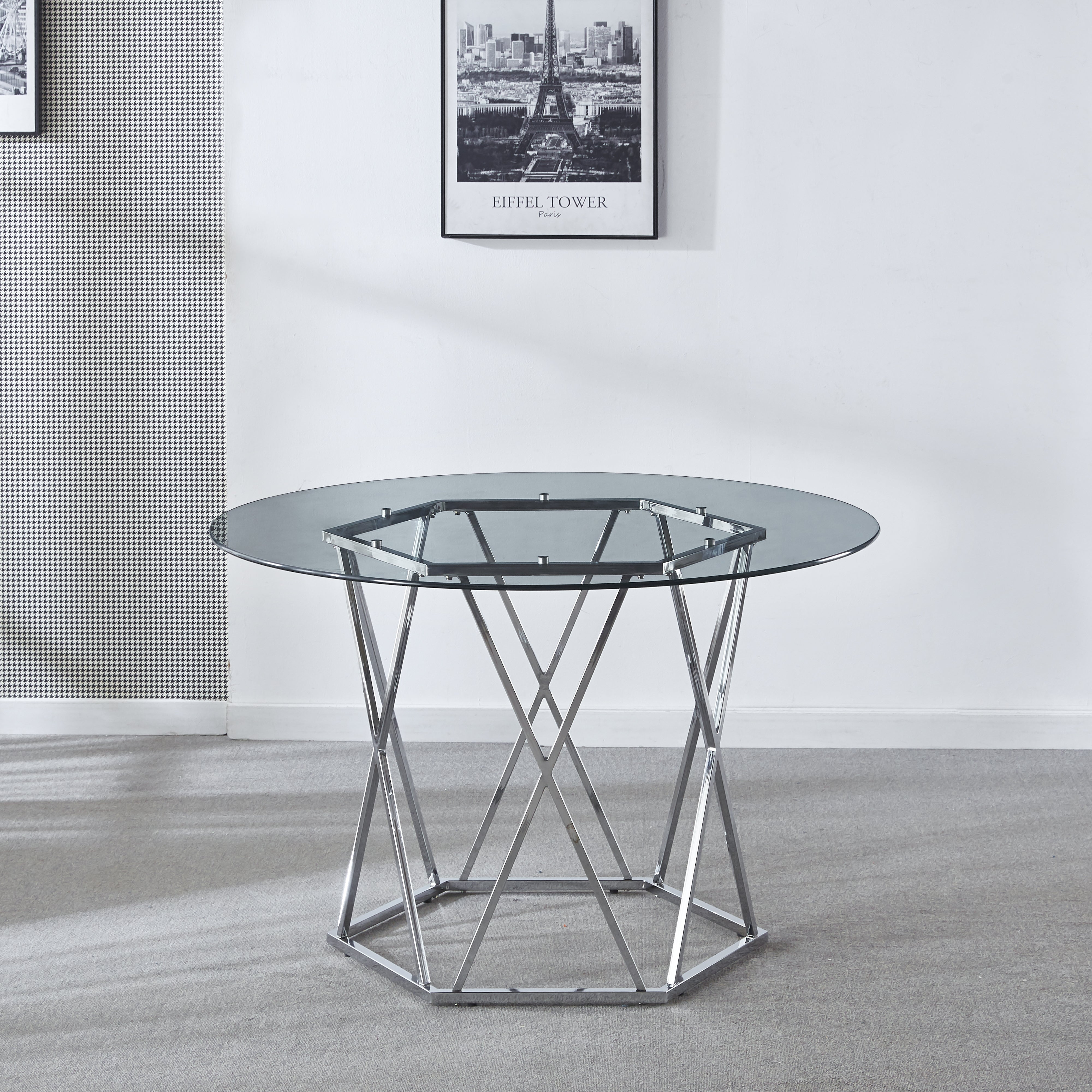 Ericah Dining Table Silver
