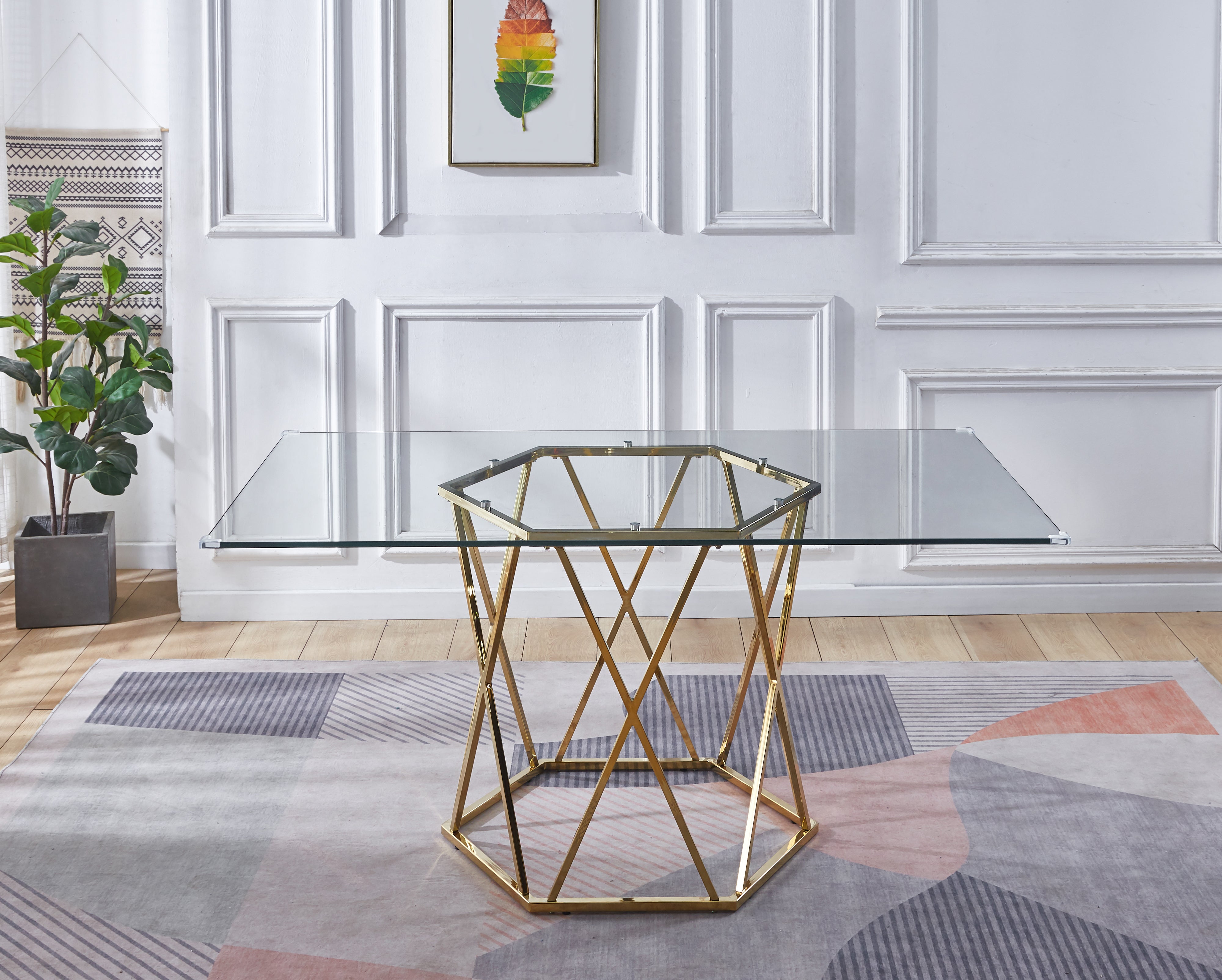 Armijo Dining Table Gold
