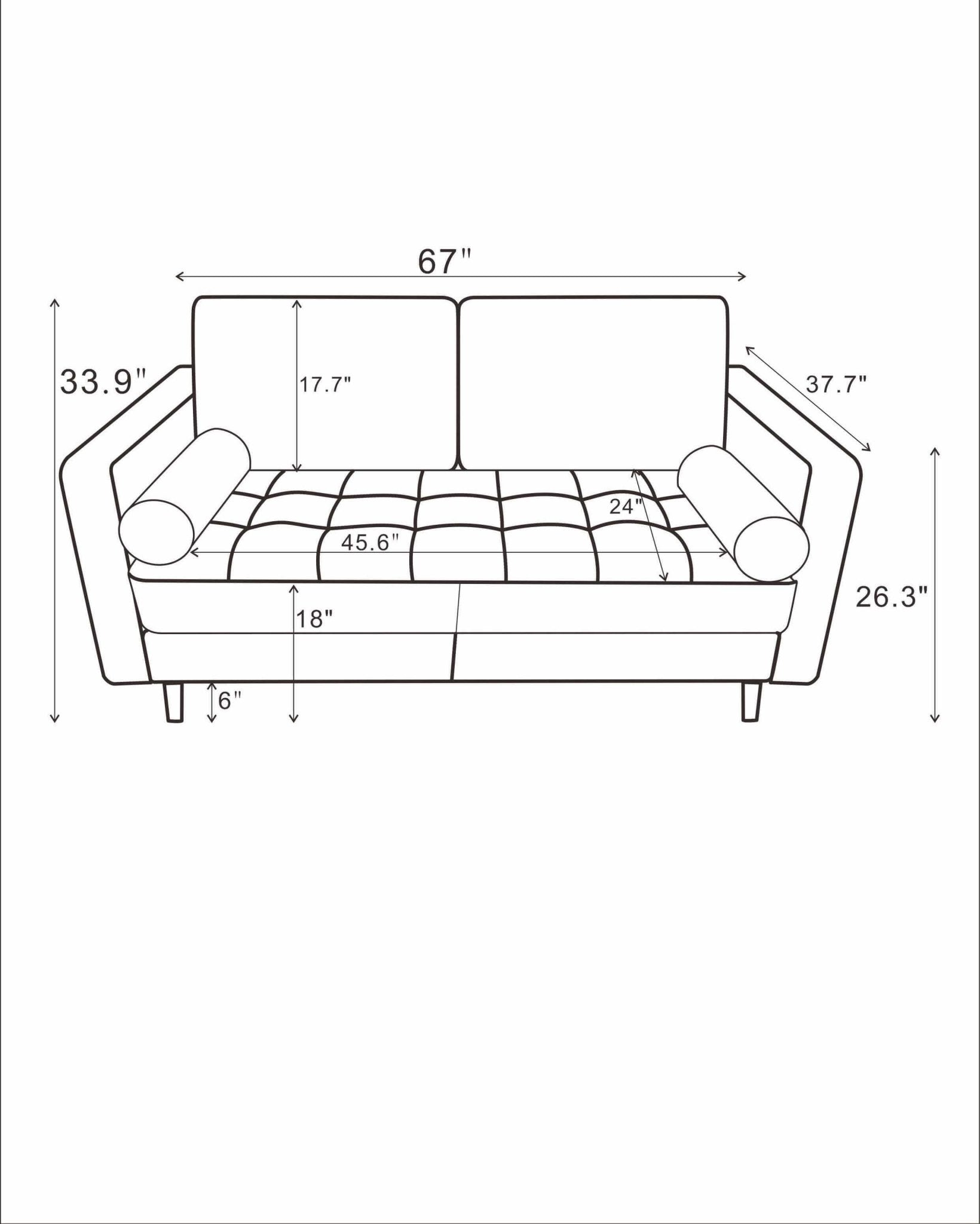 Daphne Loveseat Light Grey