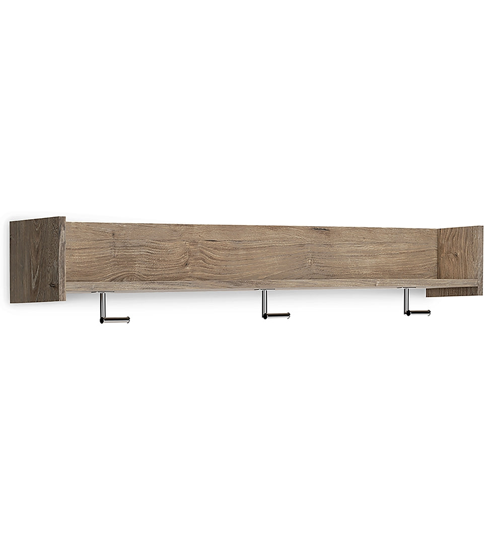 Oliah Wall Mounted Coat Rack with Shelf