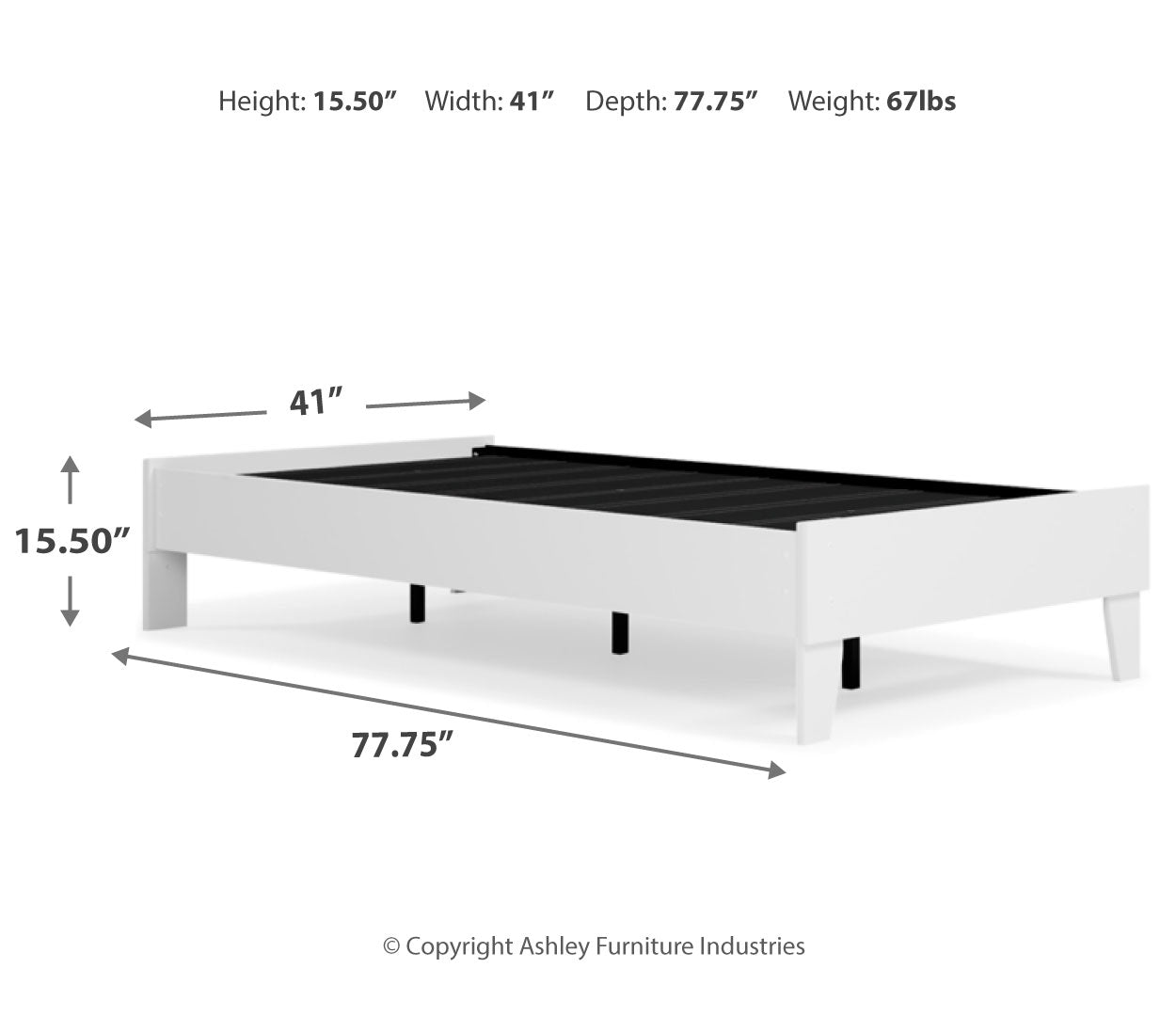 Piperton Twin Platform Bed