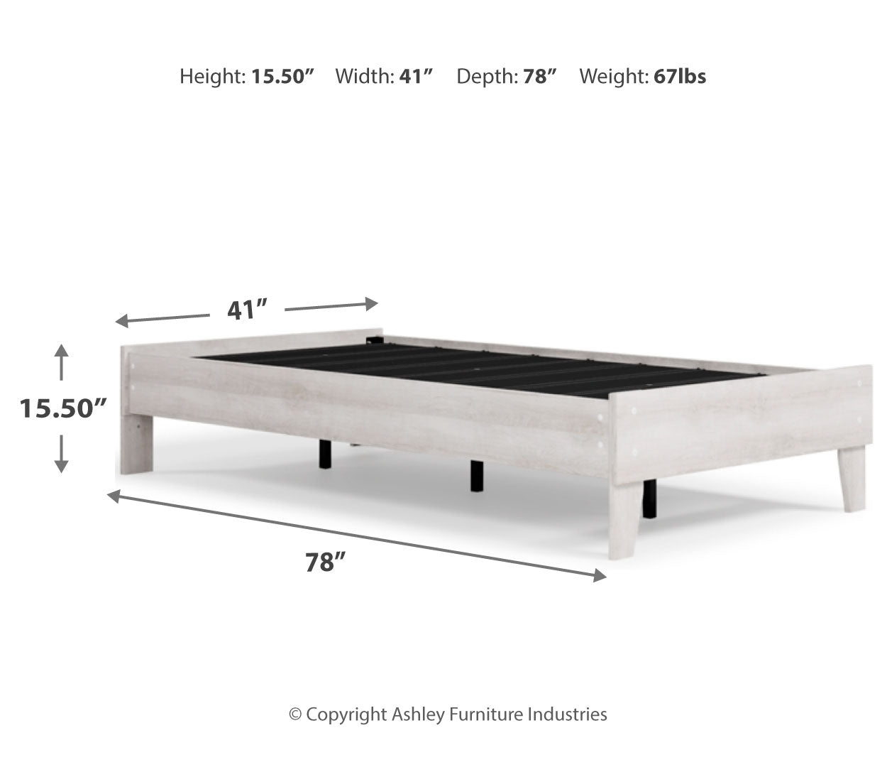 Paxberry Twin Platform Bed