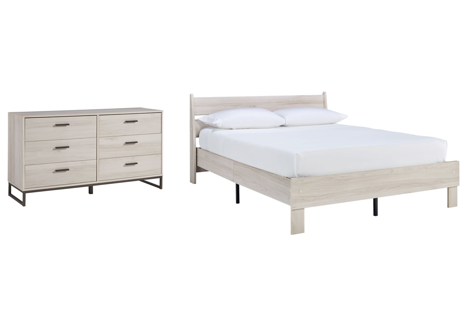 Socalle Queen Platform Bed with Dresser