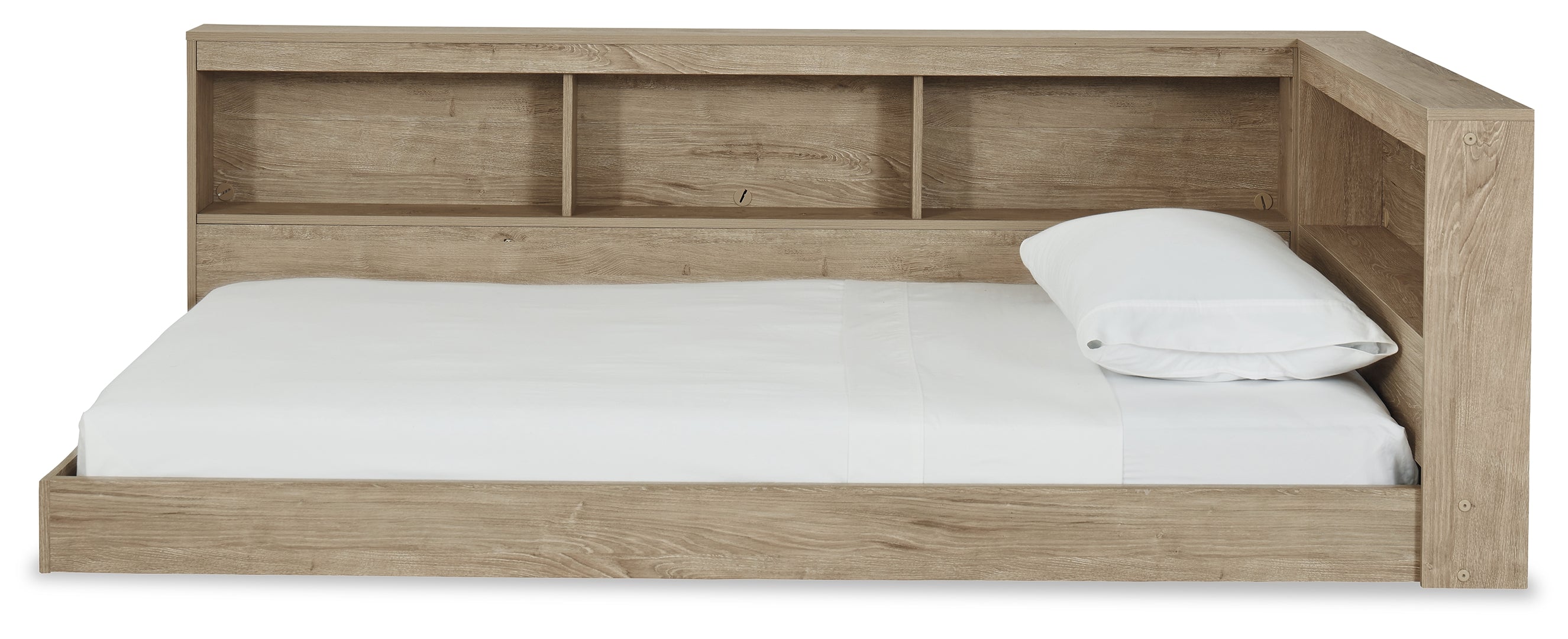 Oliah Twin Bookcase Storage Bed