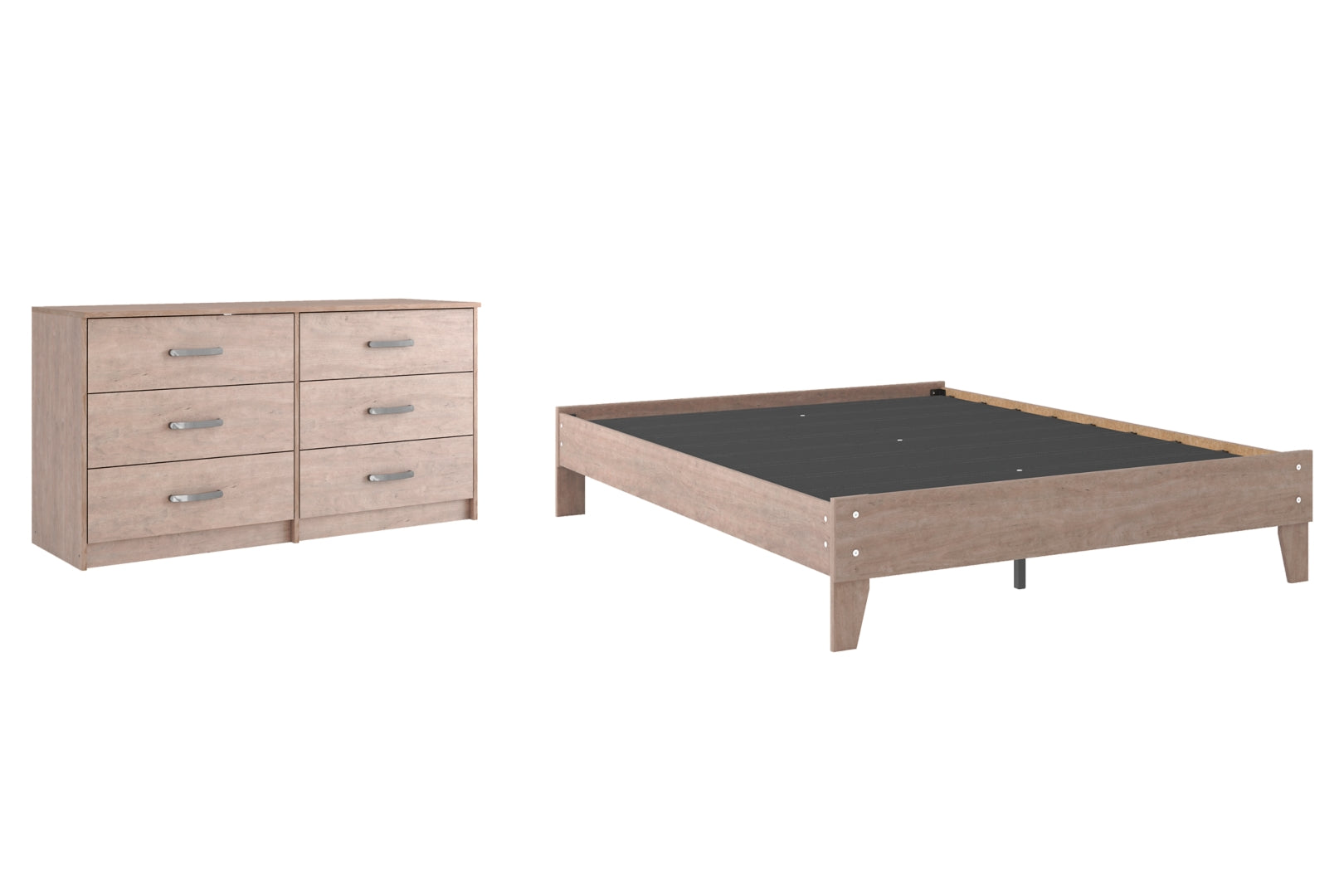 Flannia Queen Platform Bed with Dresser