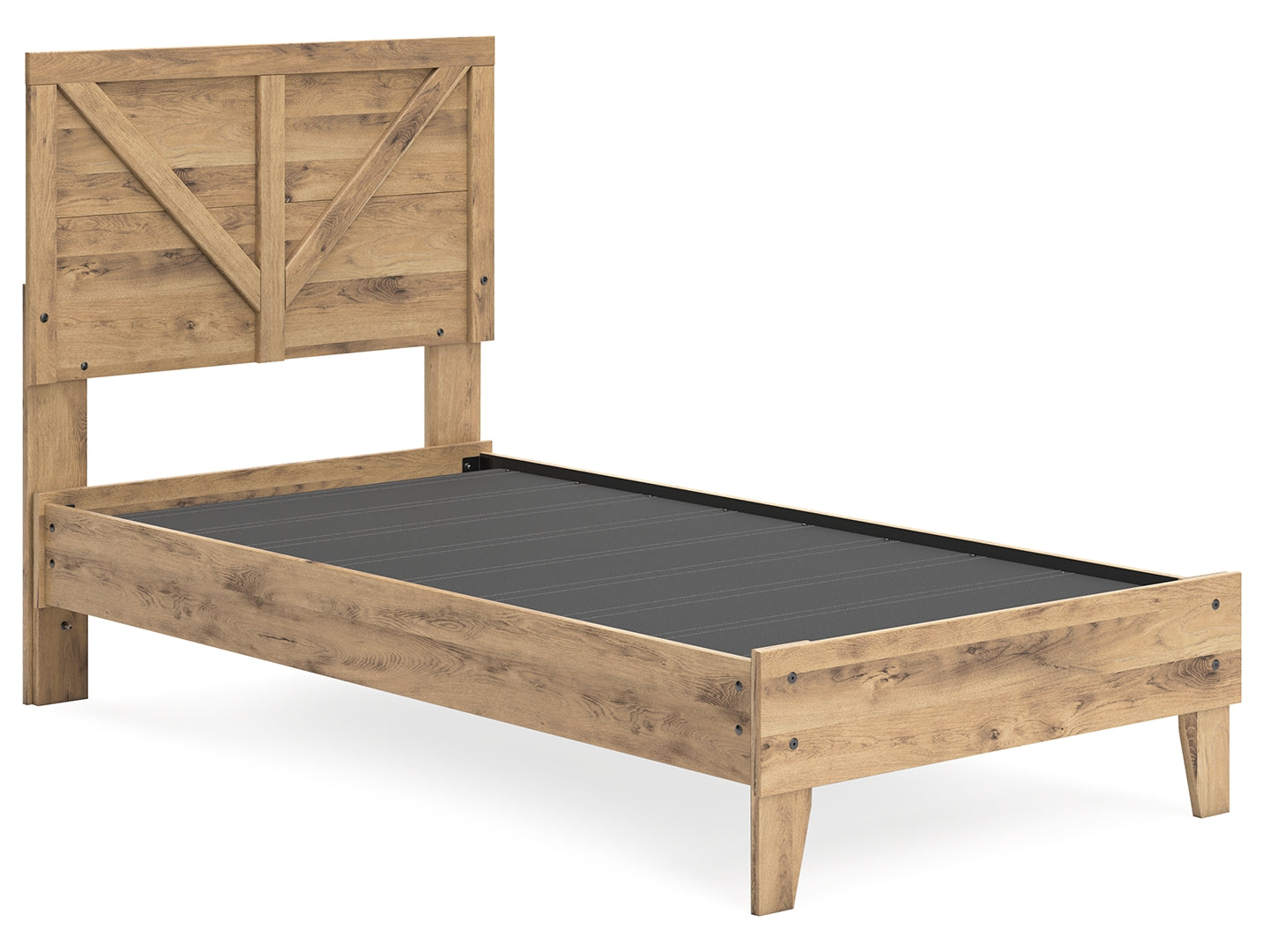 Larstin Twin Crossbuck Panel Platform Bed