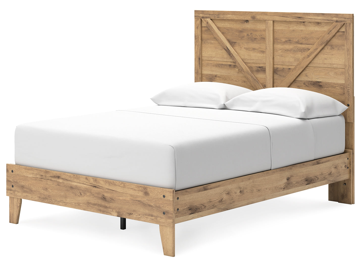 Larstin Full Crossbuck Panel Platform Bed