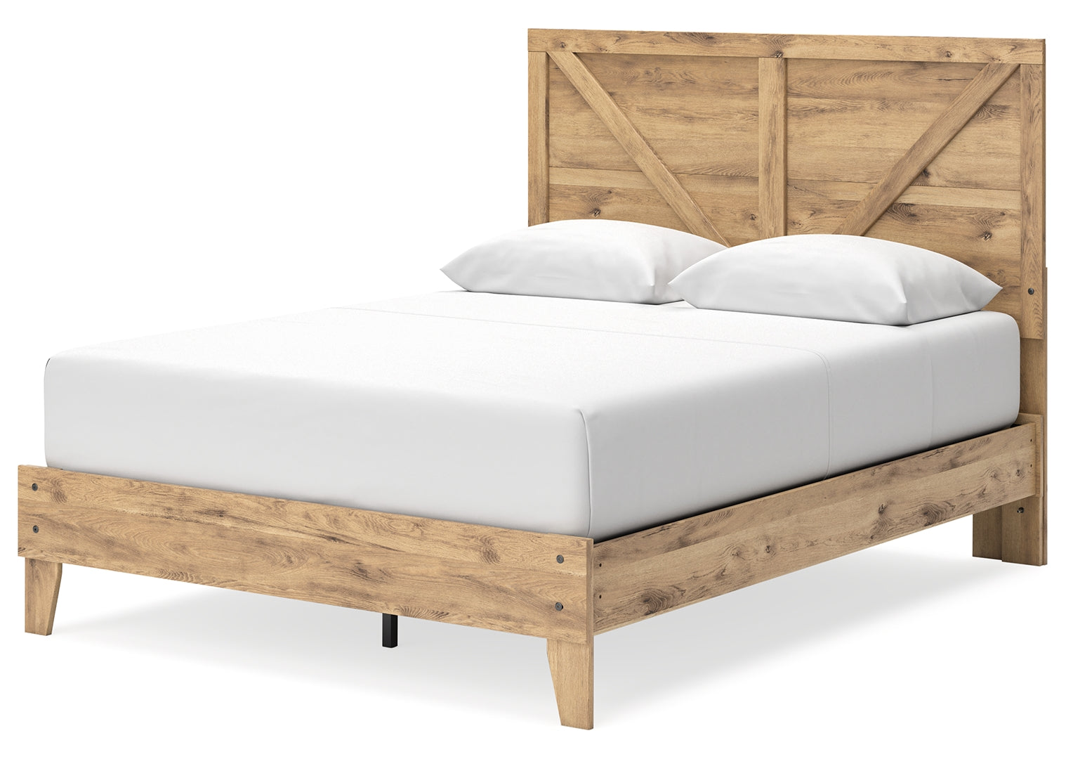 Larstin Queen Crossbuck Panel Platform Bed