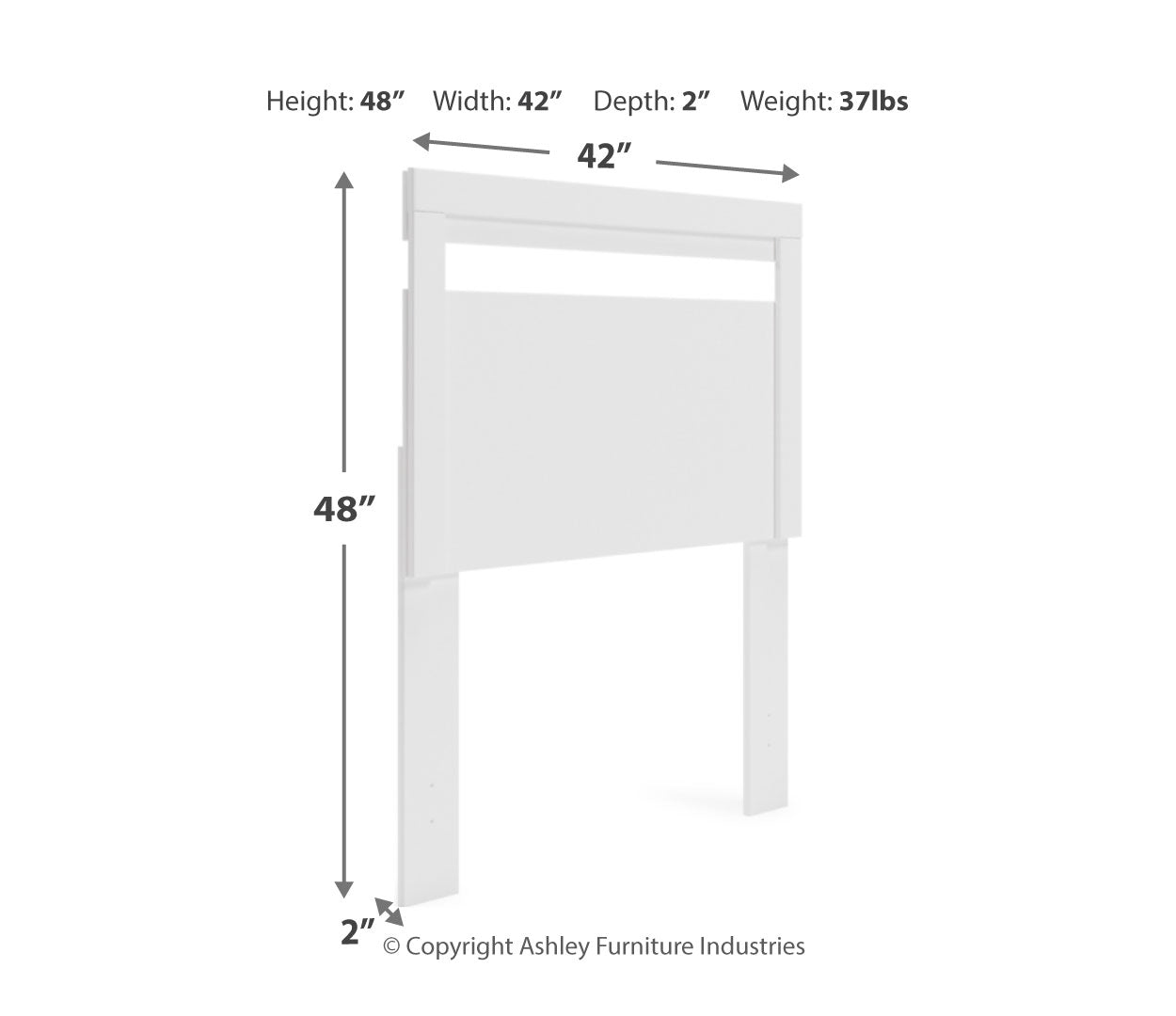 Flannia Twin Panel Headboard