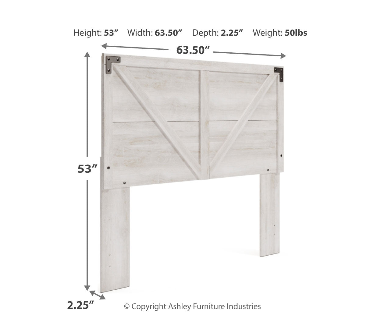 Shawburn Queen Crossbuck Panel Headboard