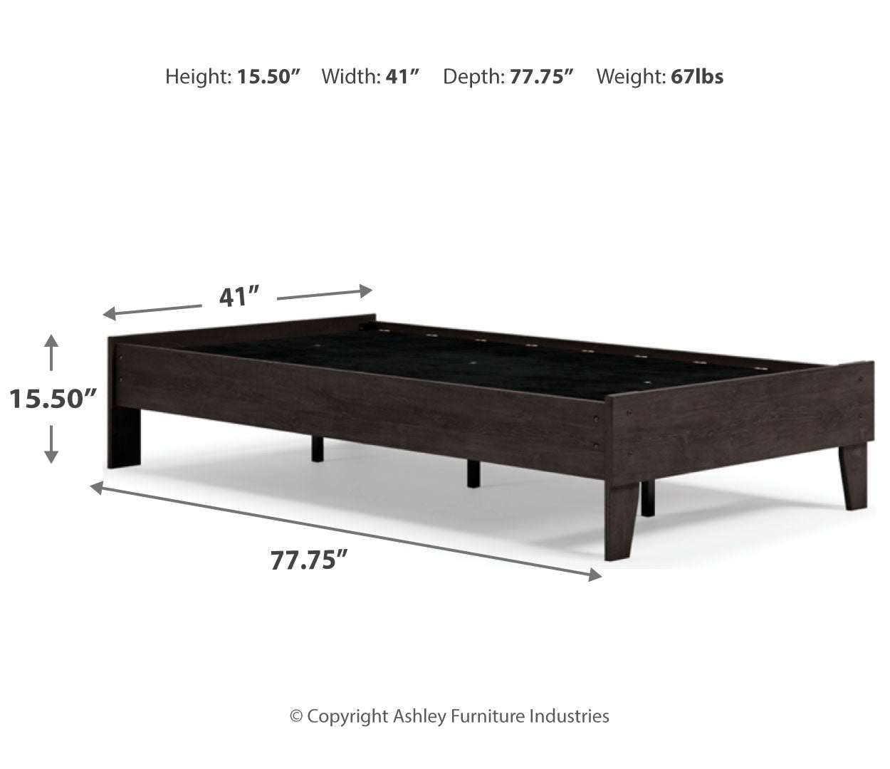 Piperton Twin Platform Bed