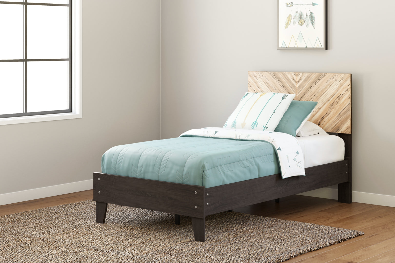 Piperton Twin Panel Platform Bed