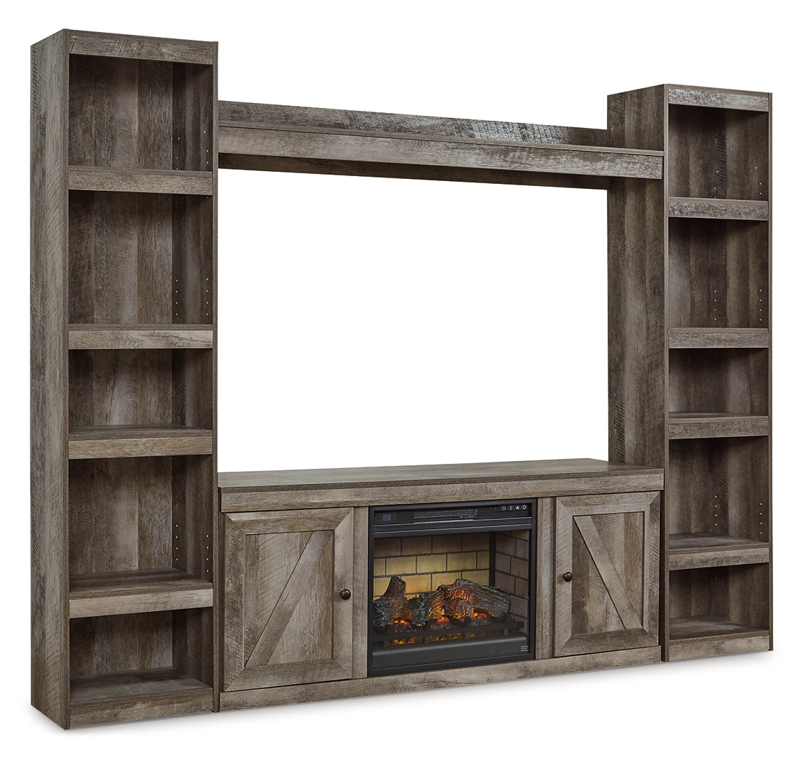 Wynnlow 4-Piece Entertainment Center with Electric Fireplace