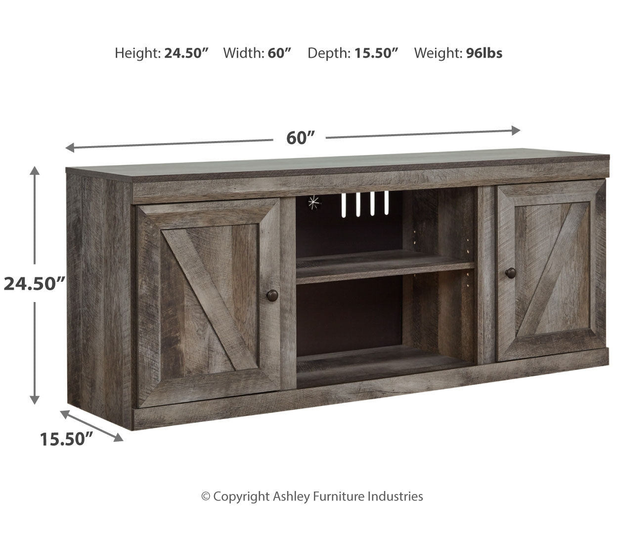 Wynnlow 60" TV Stand