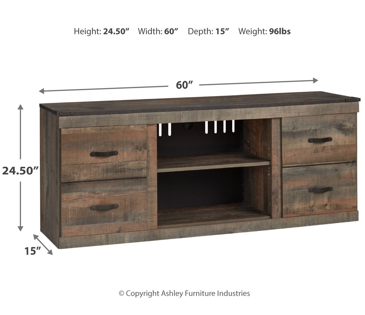 Trinell 60" TV Stand