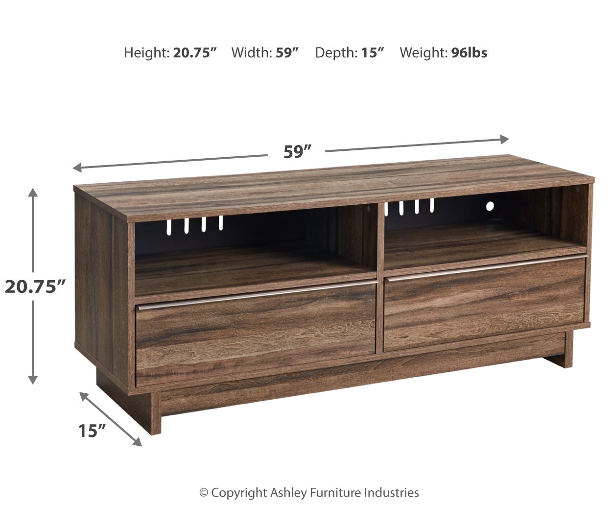 Shallifer 59" TV Stand