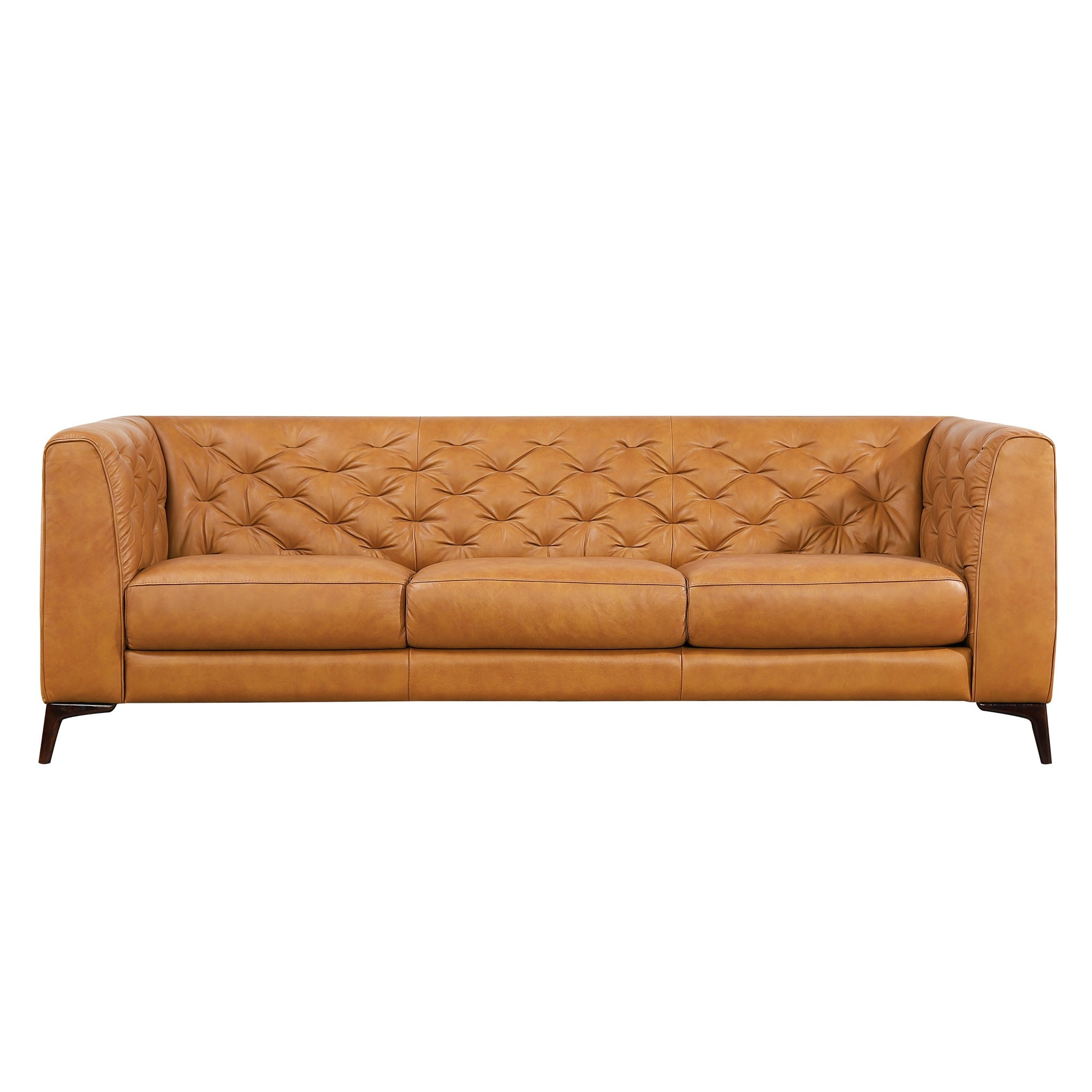 Fargo Tan Leather Sofa