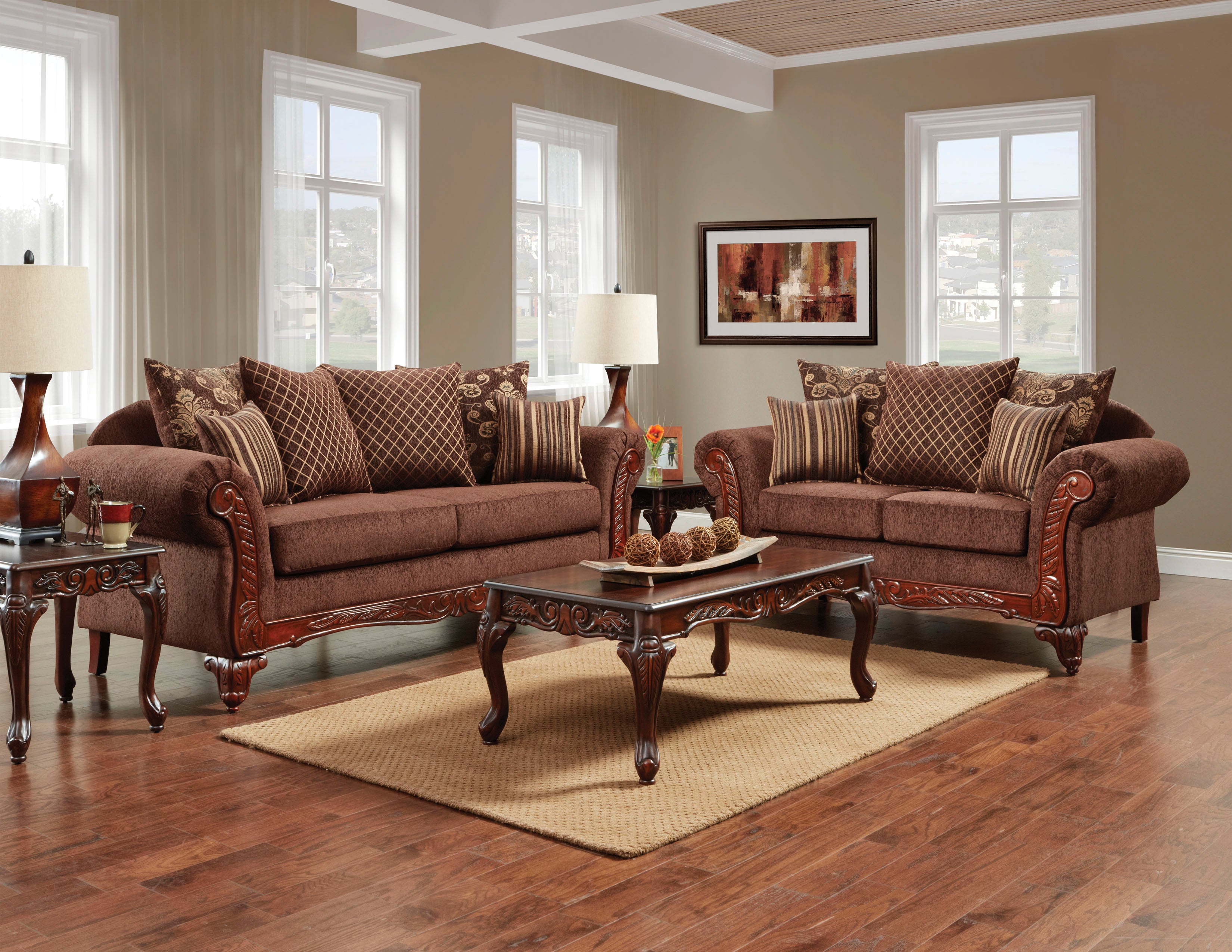 Mahari Living Room Set, Sofa Loveseat