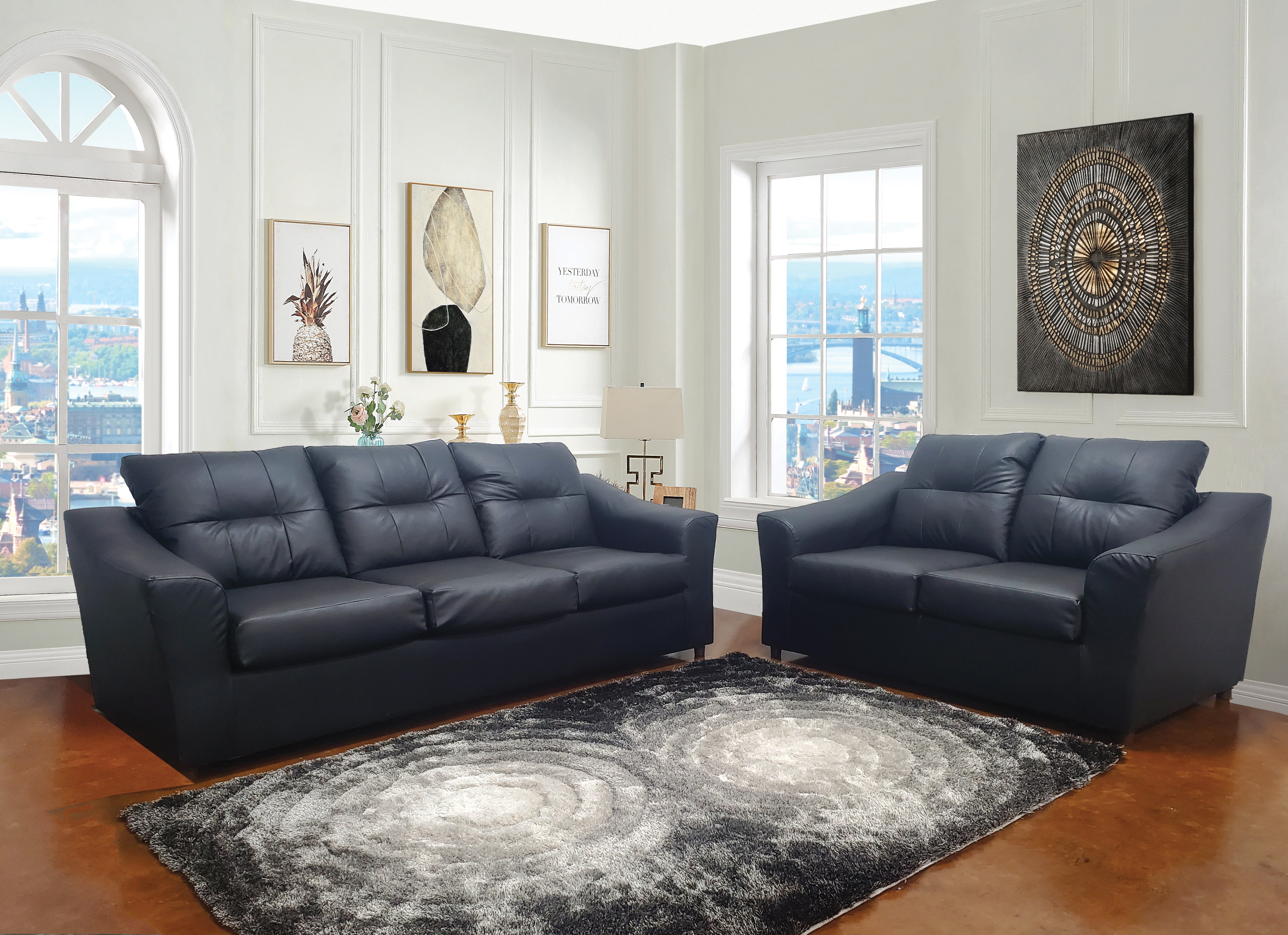 Manaya Living Room Set, Sofa Loveseat