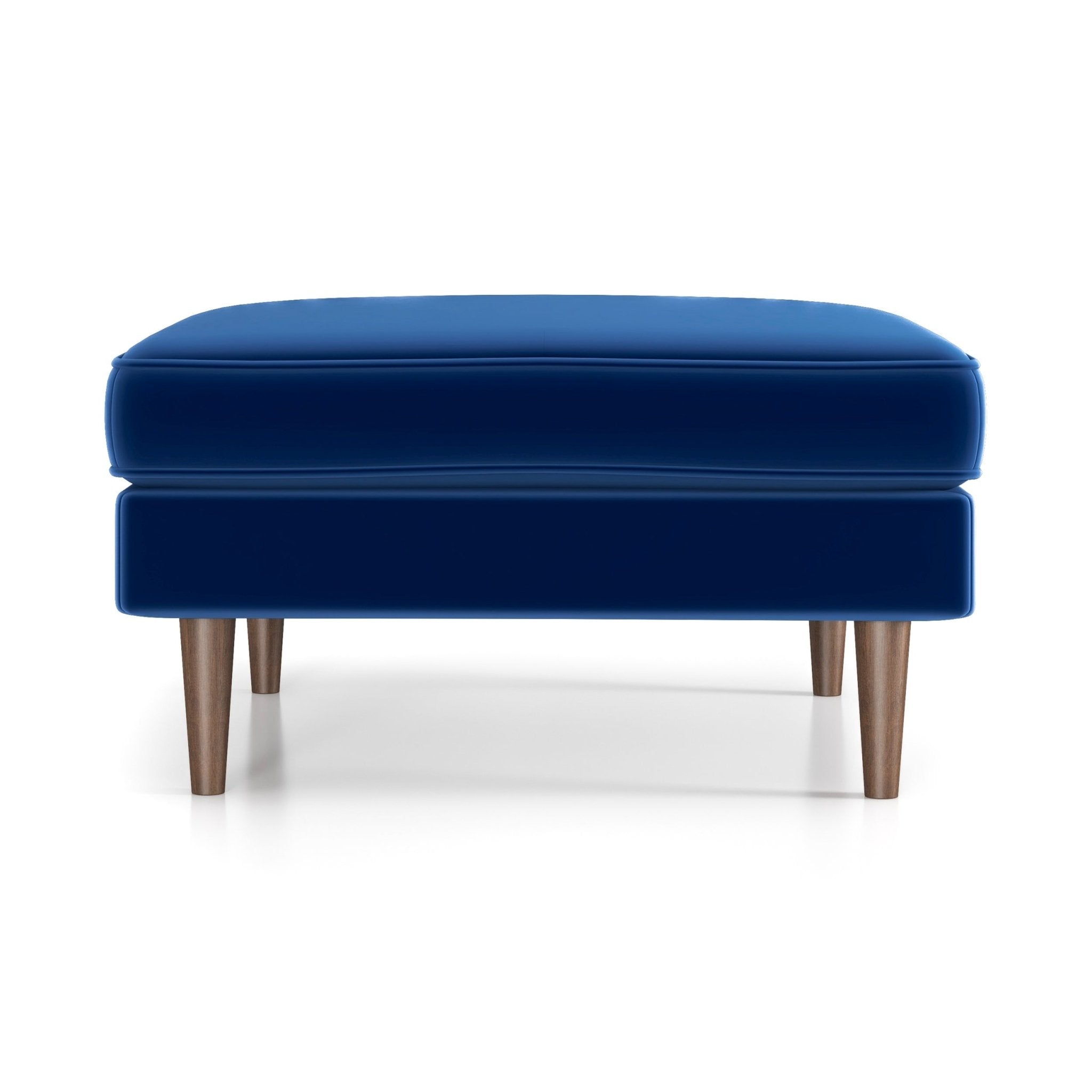 Fordham Ottoman Blue Velvet