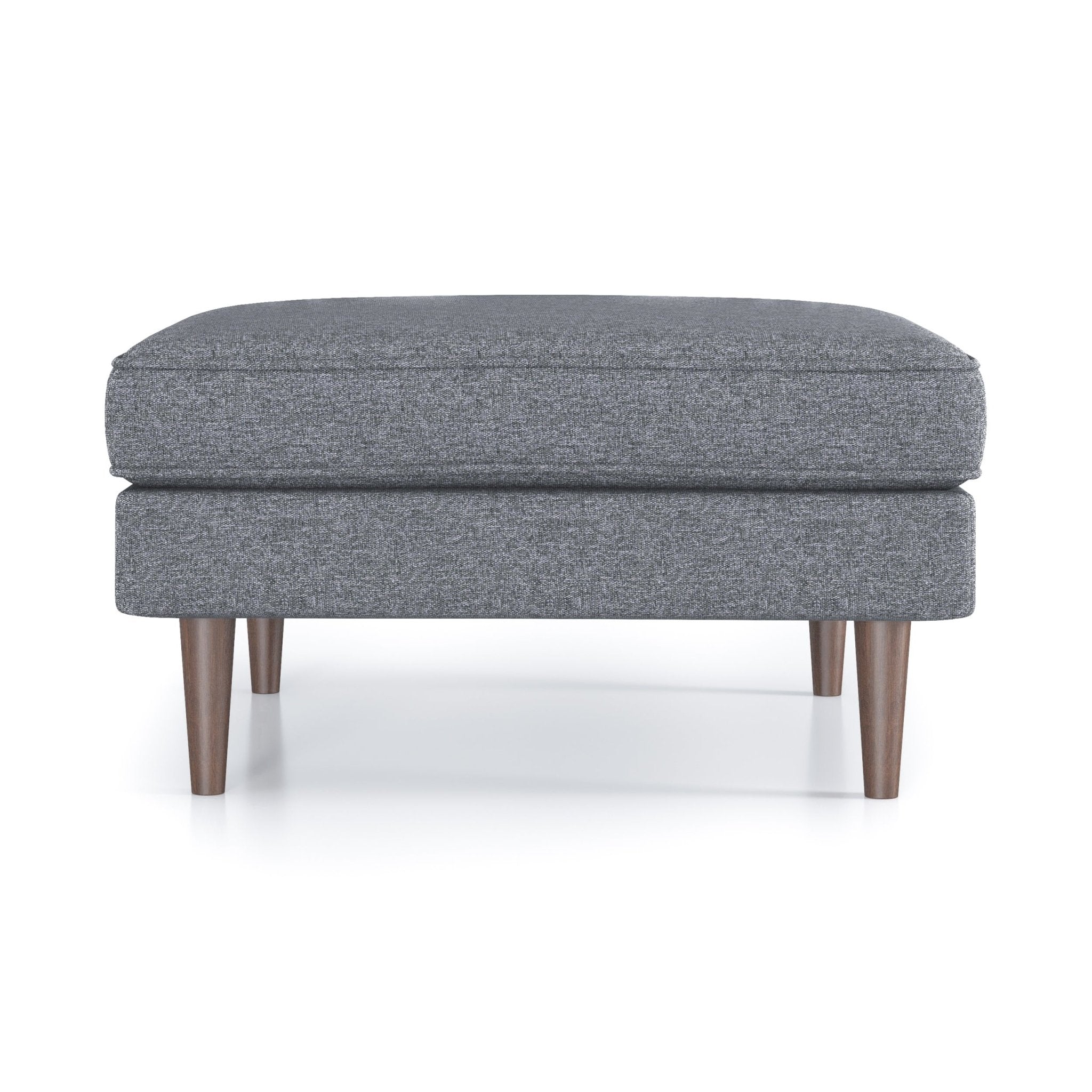 Fordham Ottoman Dark Gray Fabric