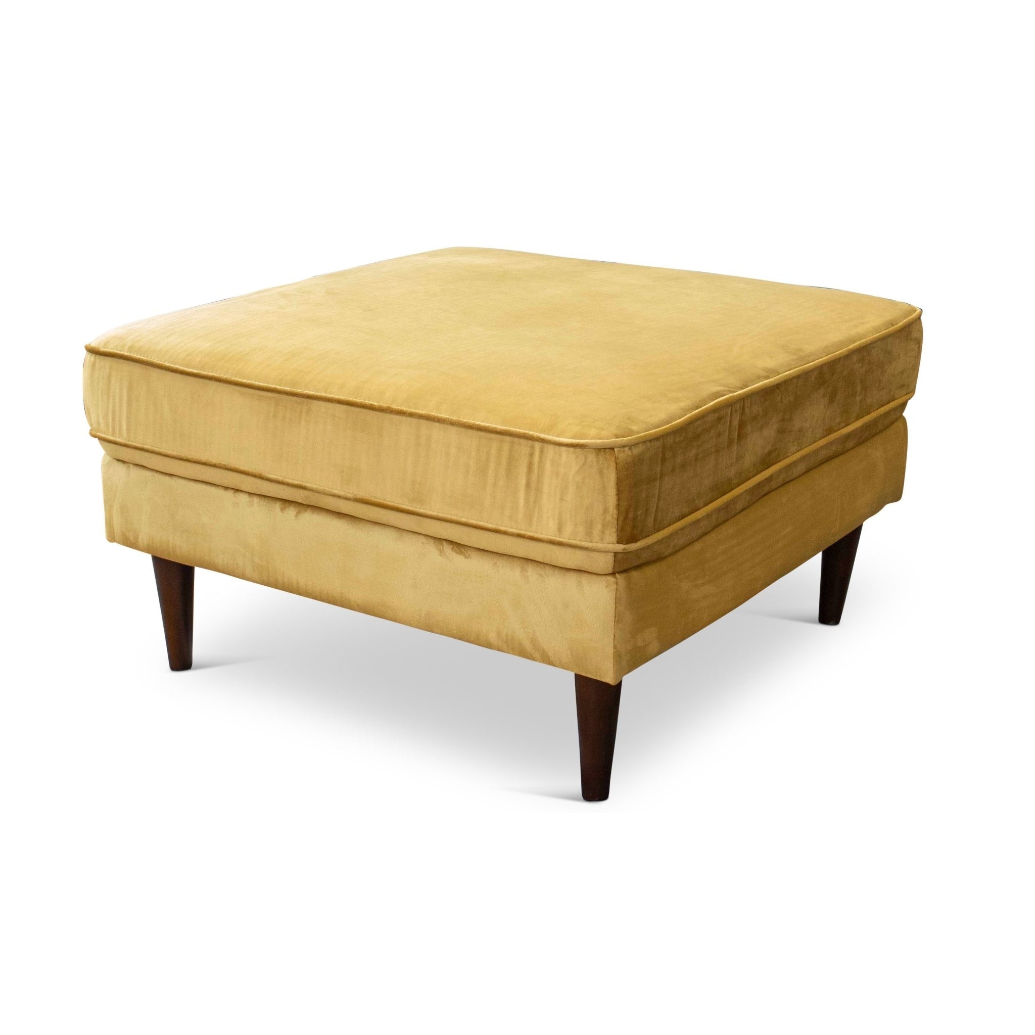 Fordham Gold Velvet Ottoman