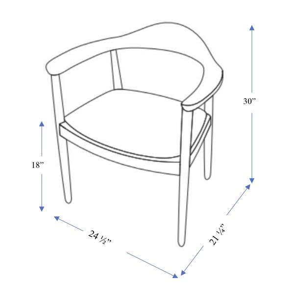 Freya Dining Chair Gray Fabric