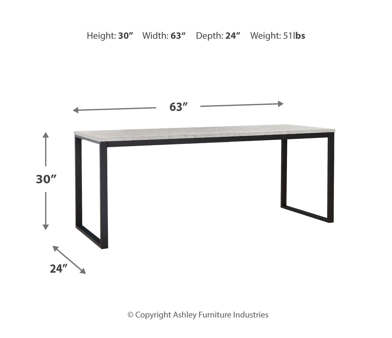 Lazabon Home Office Desk and Storage