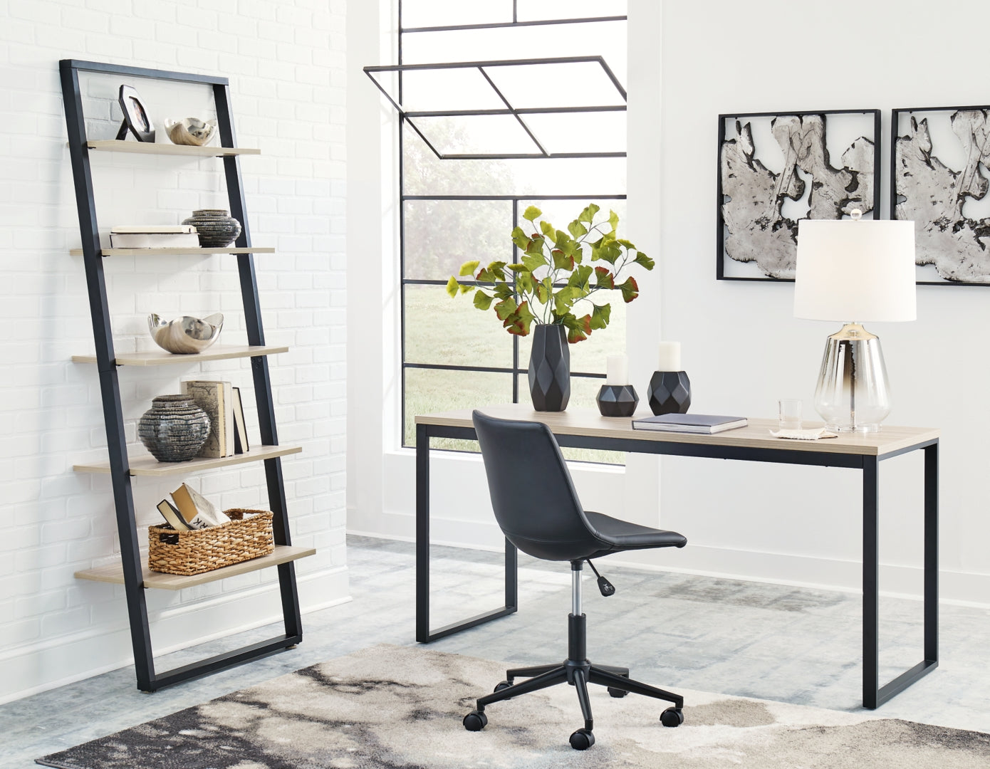 Waylowe Home Office Desk and Storage