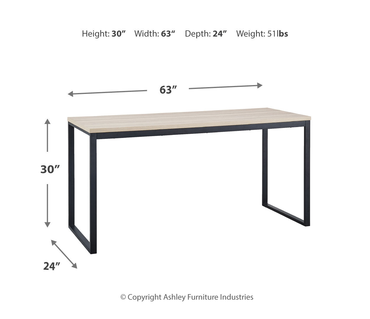 Waylowe Home Office Desk and Storage