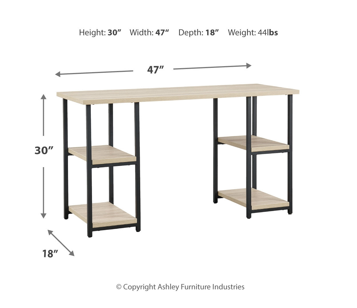 Waylowe Home Office Desk and Storage