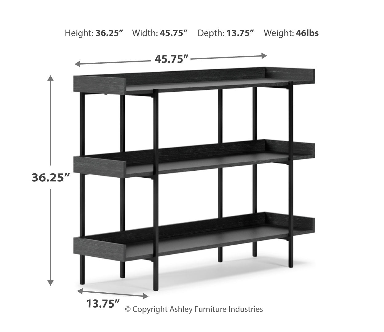 Yarlow 36" Bookcase