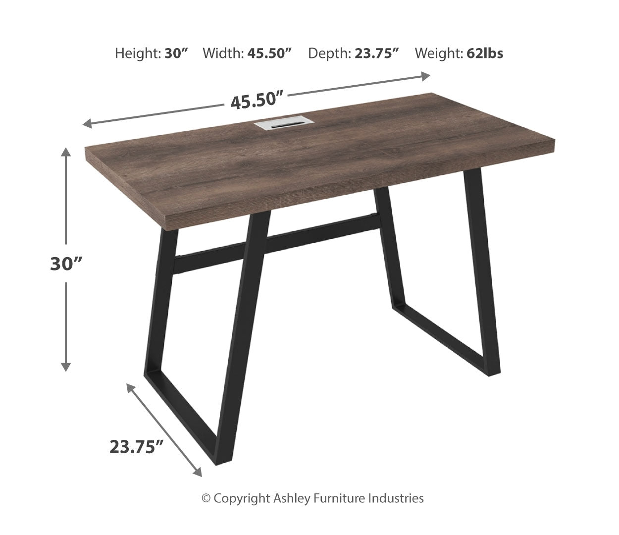 Arlenbry 47" Home Office Desk