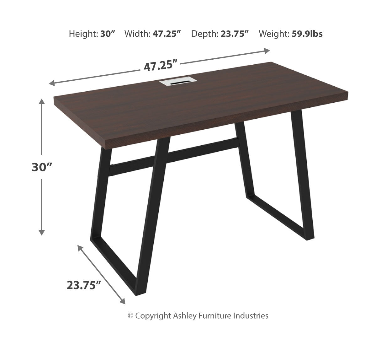 Camiburg 47" Home Office Desk