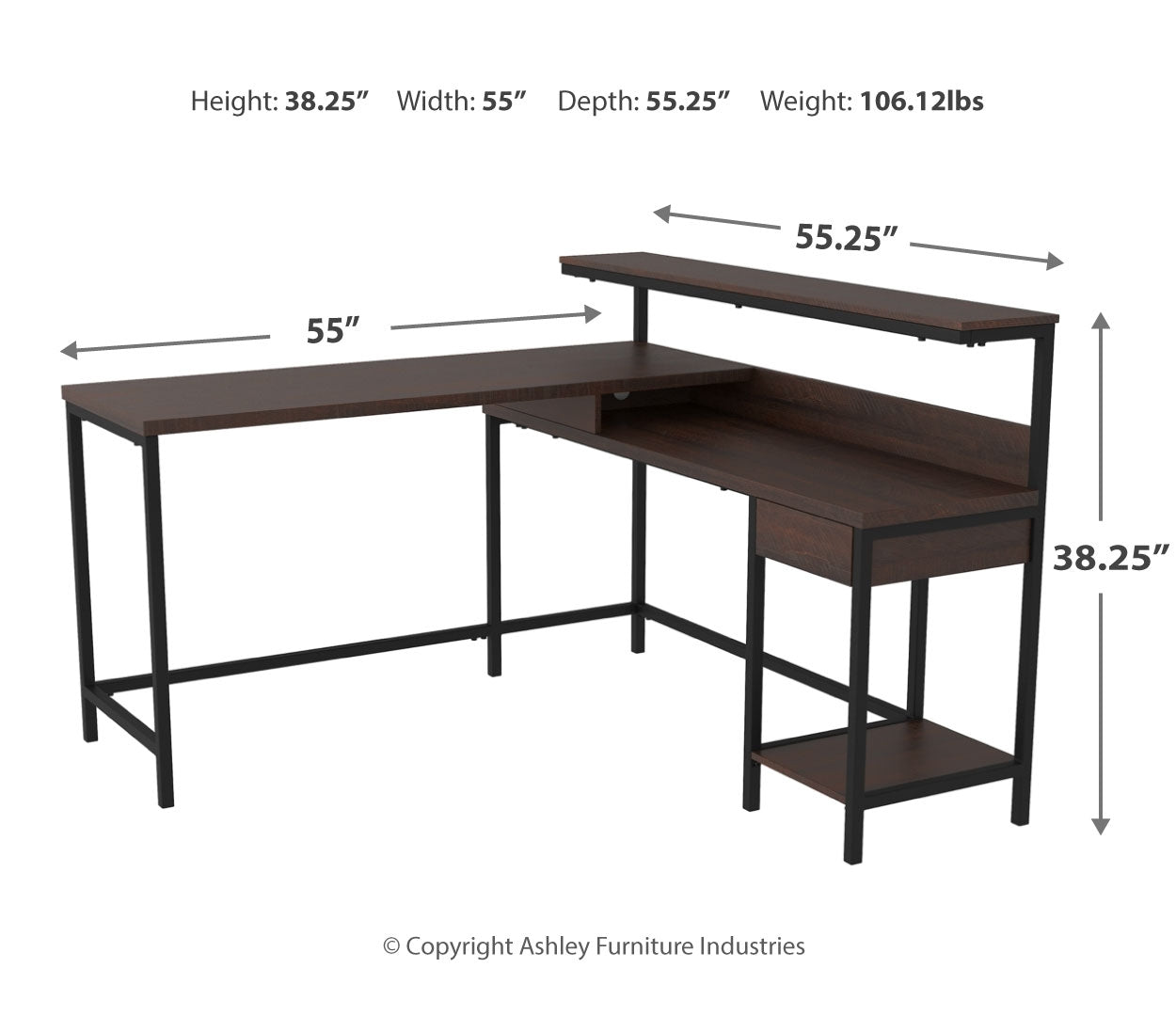 Camiburg Home Office L-Desk with Storage