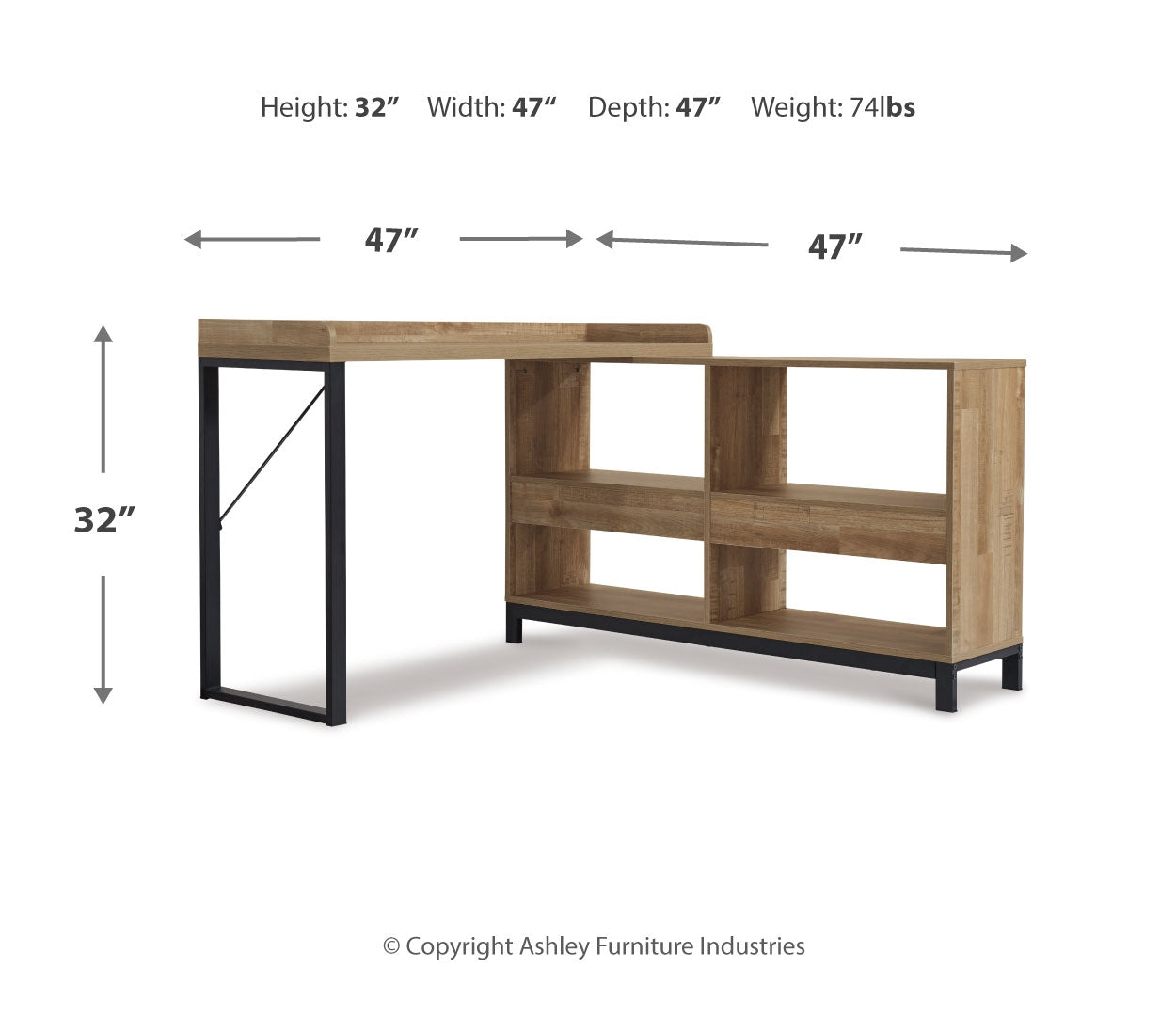 Gerdanet Home Office L-Desk