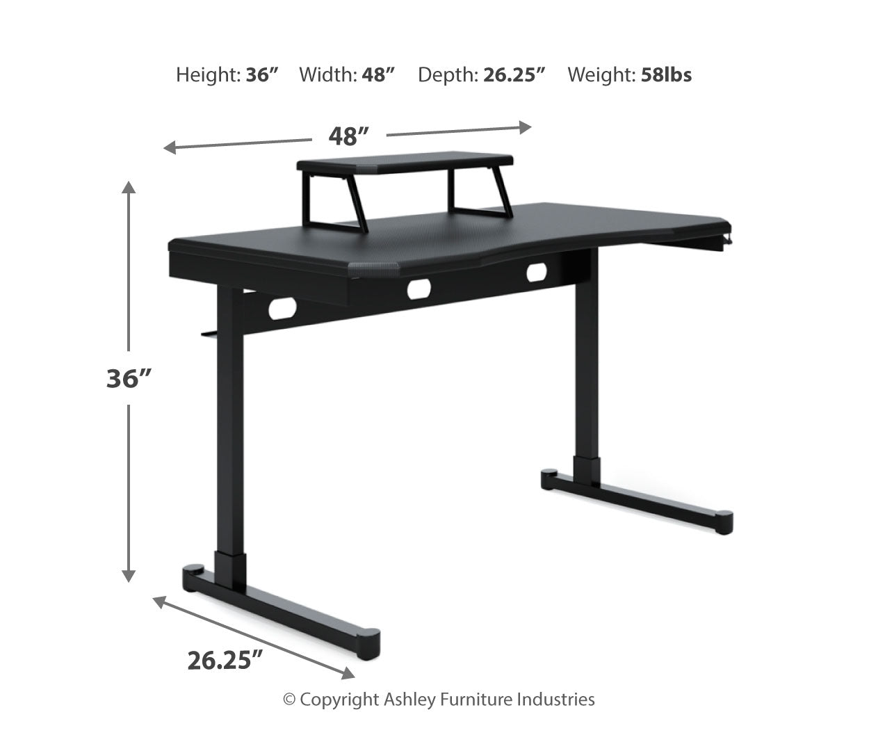 Lynxtyn 48" Home Office Desk