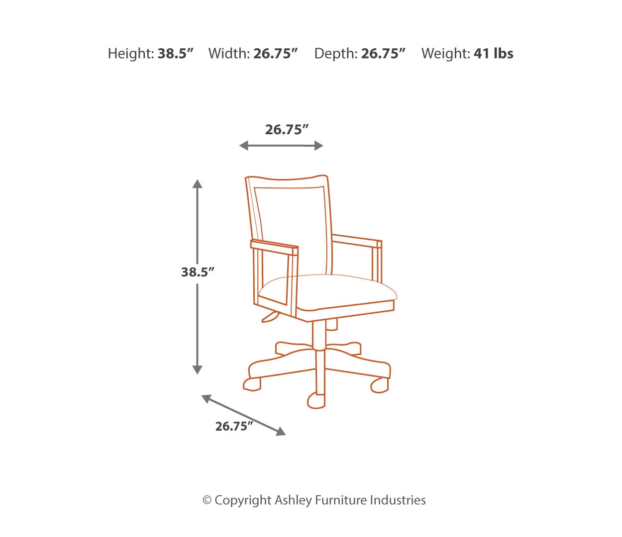 Hamlyn Home Office Desk with Chair and Storage