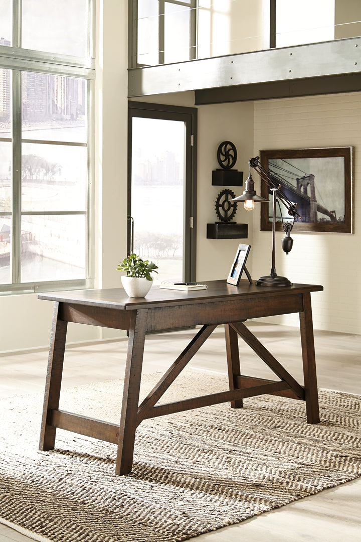 Baldridge Home Office Desk with Chair and Storage