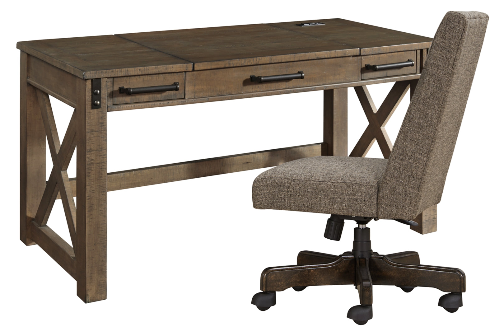 Aldwin Home Office Desk with Chair