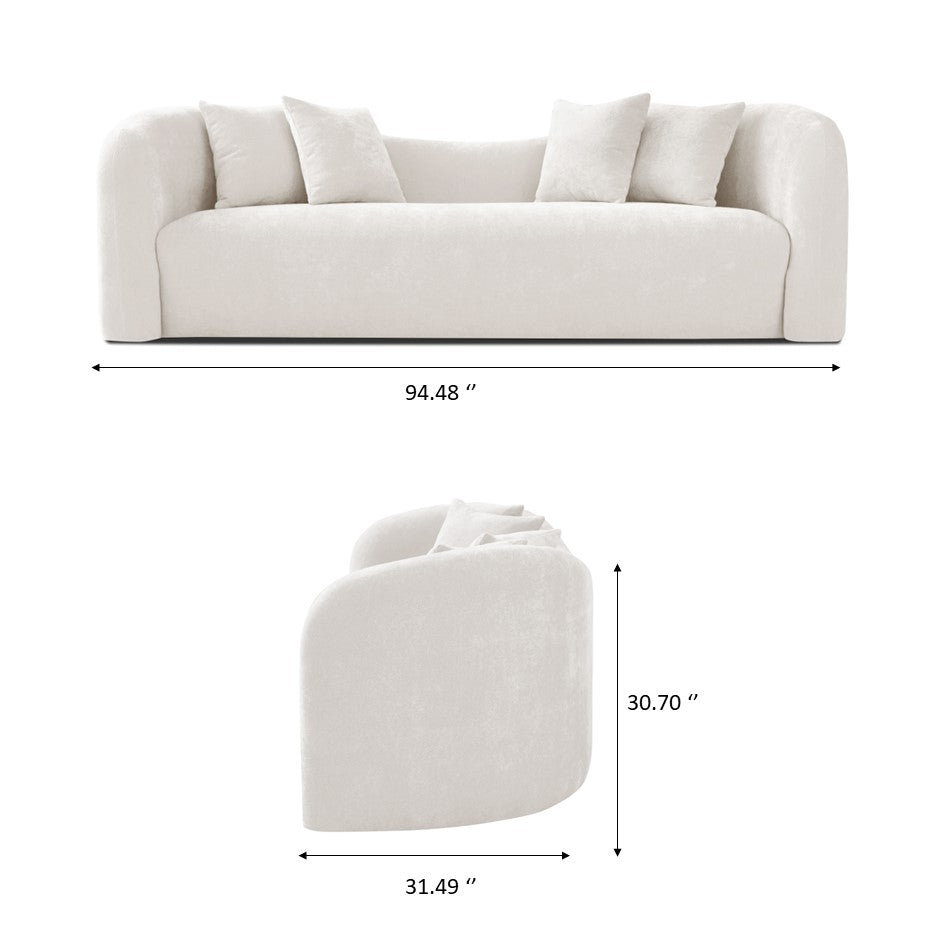 Hana Gold Boucle Sofa