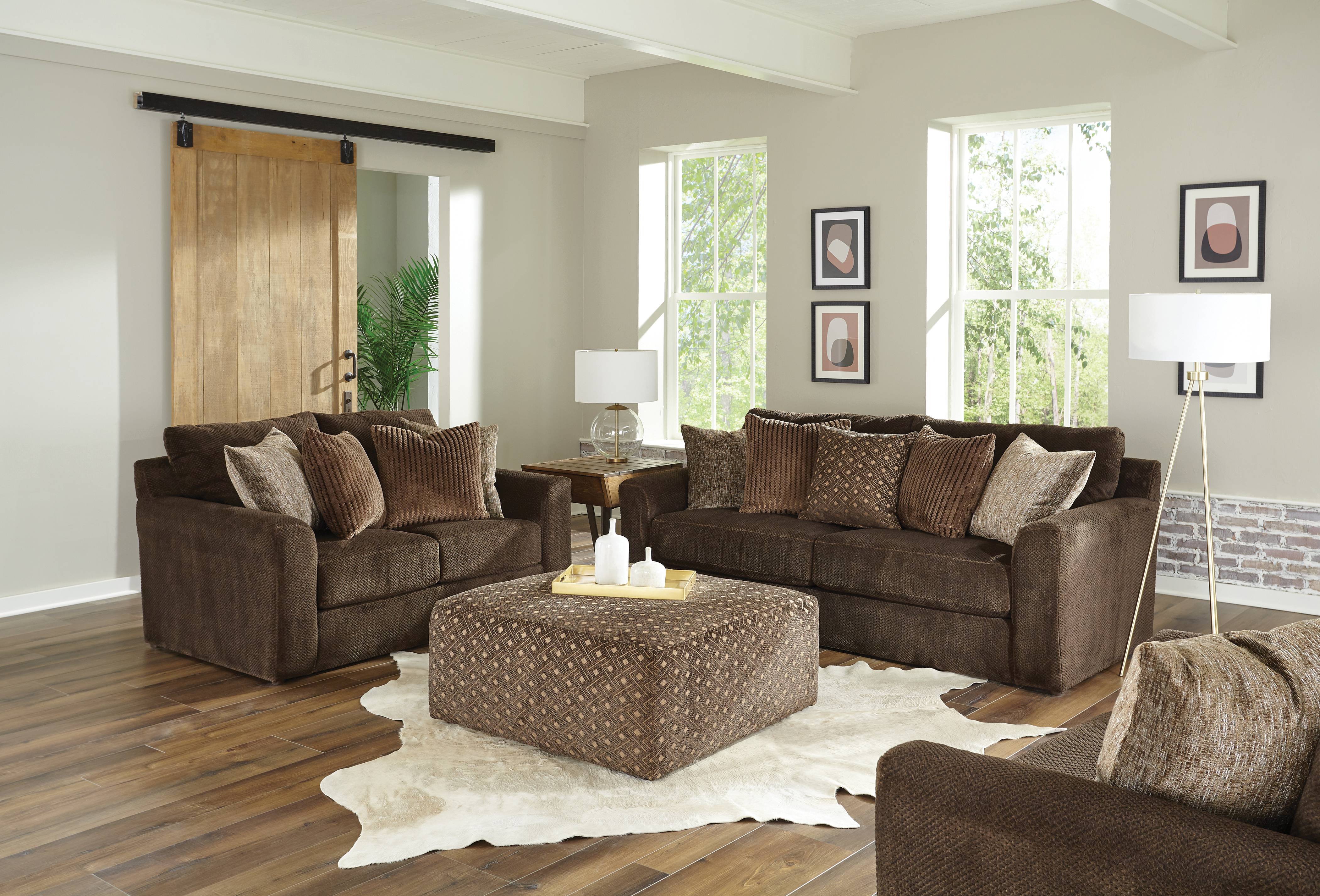 Maghan Living Room Set, Sofa Loveseat Armchair Ottoman