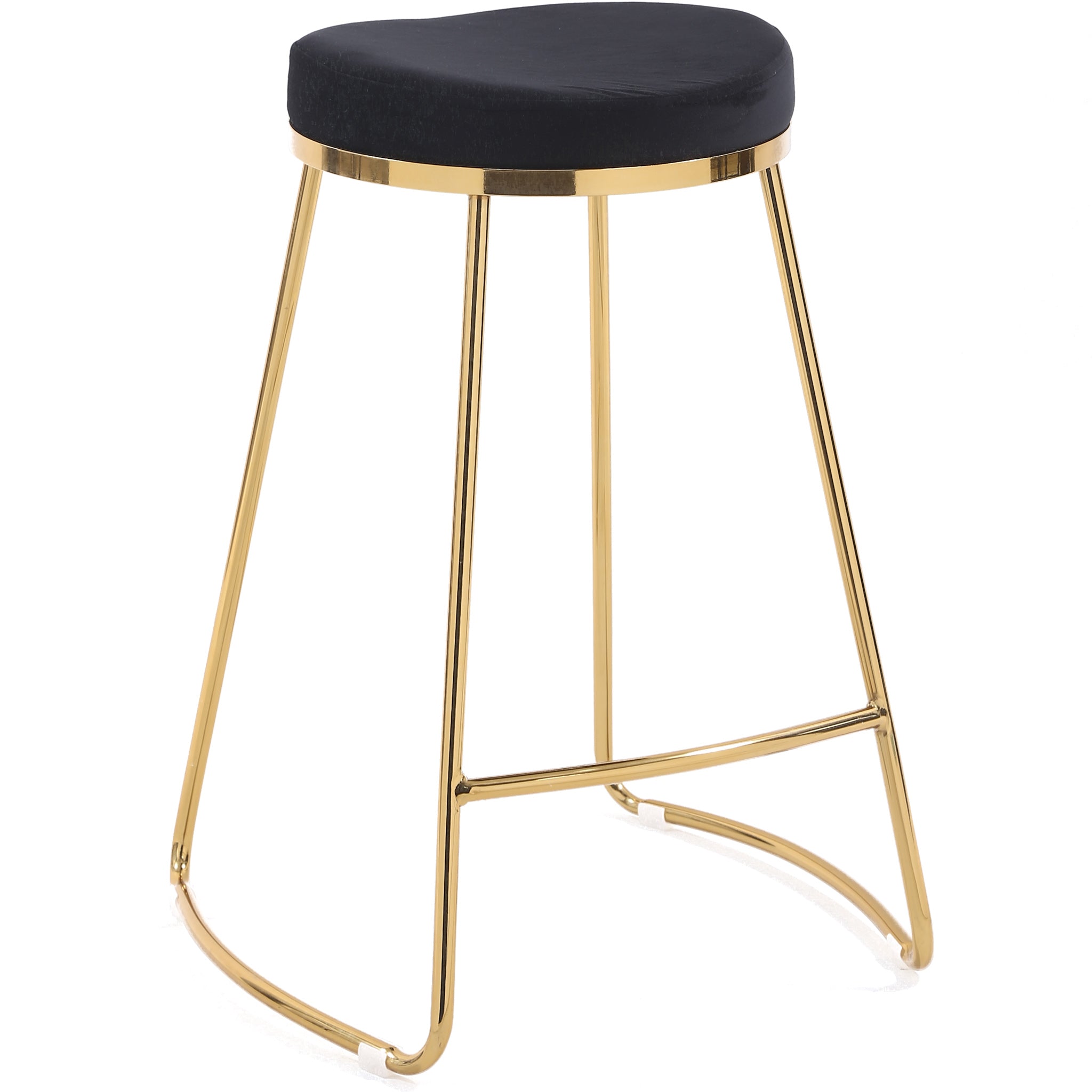 Bissel Counter Stool Black Velvet